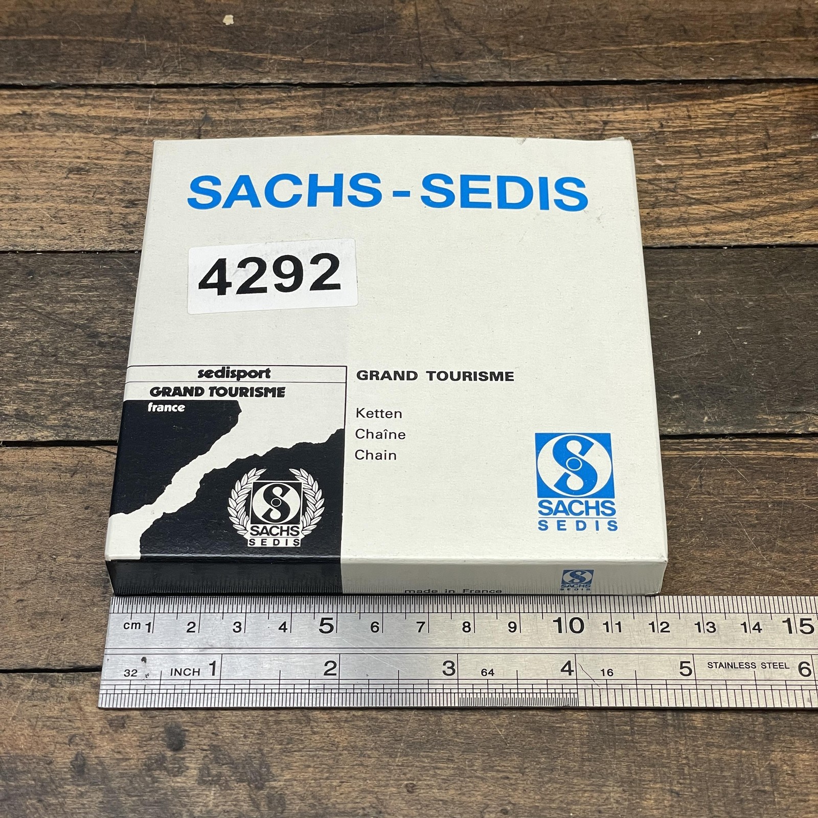 Vintage Sachs-Sedis Grand Tourisme Bicycle Chain NOS 90s MTB France Steel