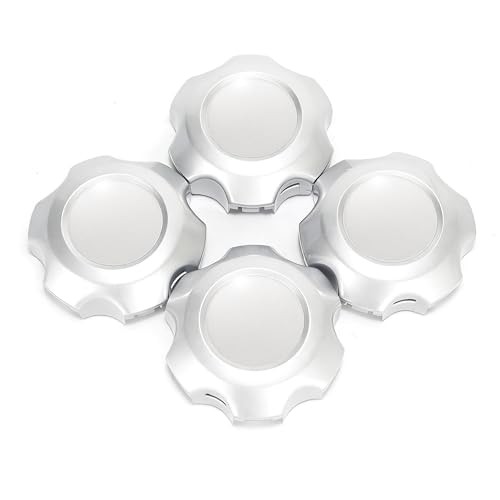 4Pcs 119mm(4.69in) Wheel Center OD: 119mm/4.69in, ID: 105.7mm/4.16in Silver