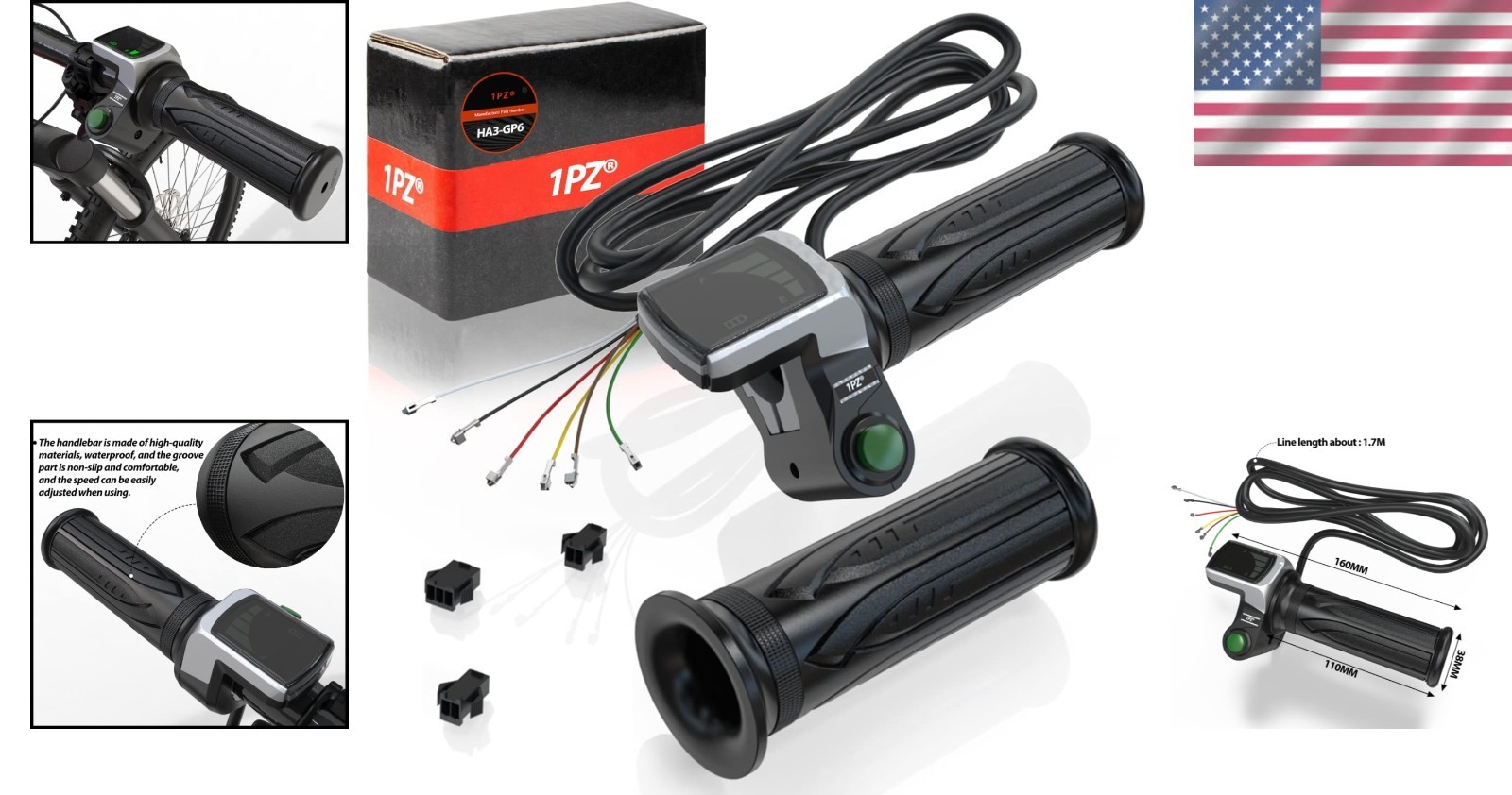 Electric Bike LCD Display Throttle Grip Replacement