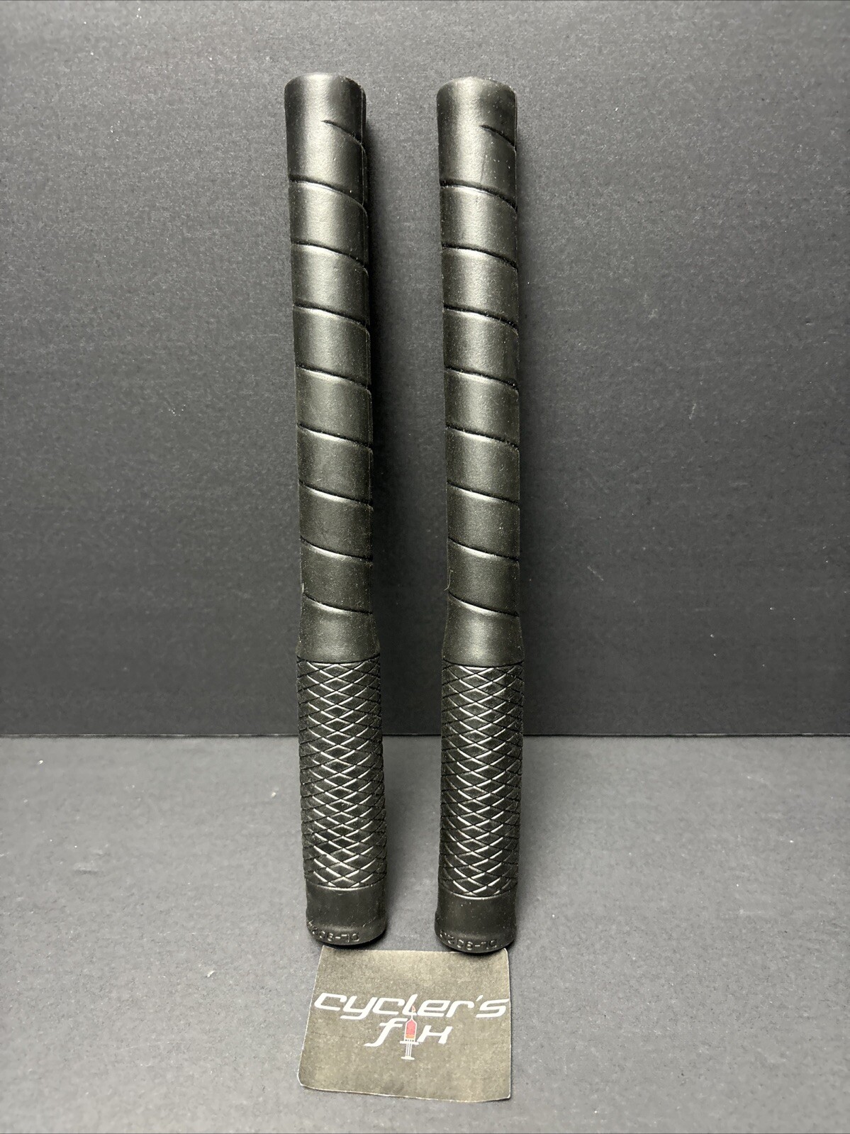 Black 270mm Long Bull Horn Bicycle Grips BMX Road Bike Drop Bar Nitto Origin8