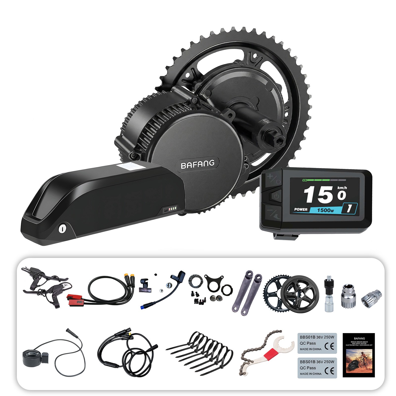 BAFANG CAN 48V Mid Drive Kits BBS02B 68-73mm Bike Conversion Kits