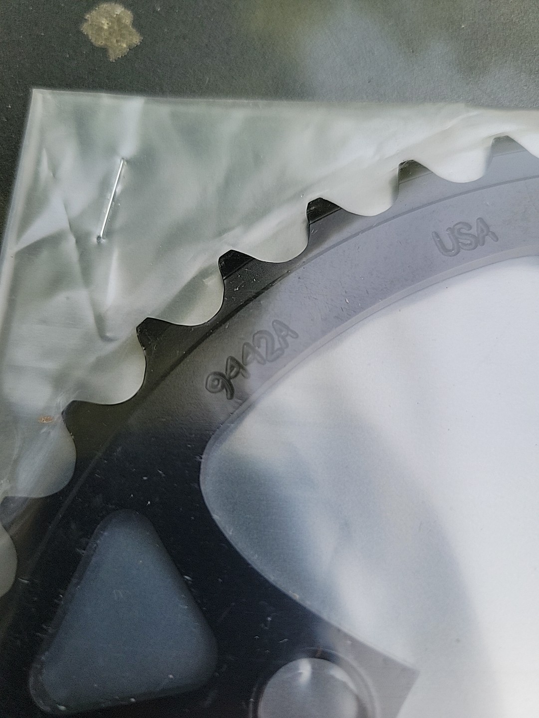 Vintage Vuelta 42 Tooth 94 BCD Chain Ring Black