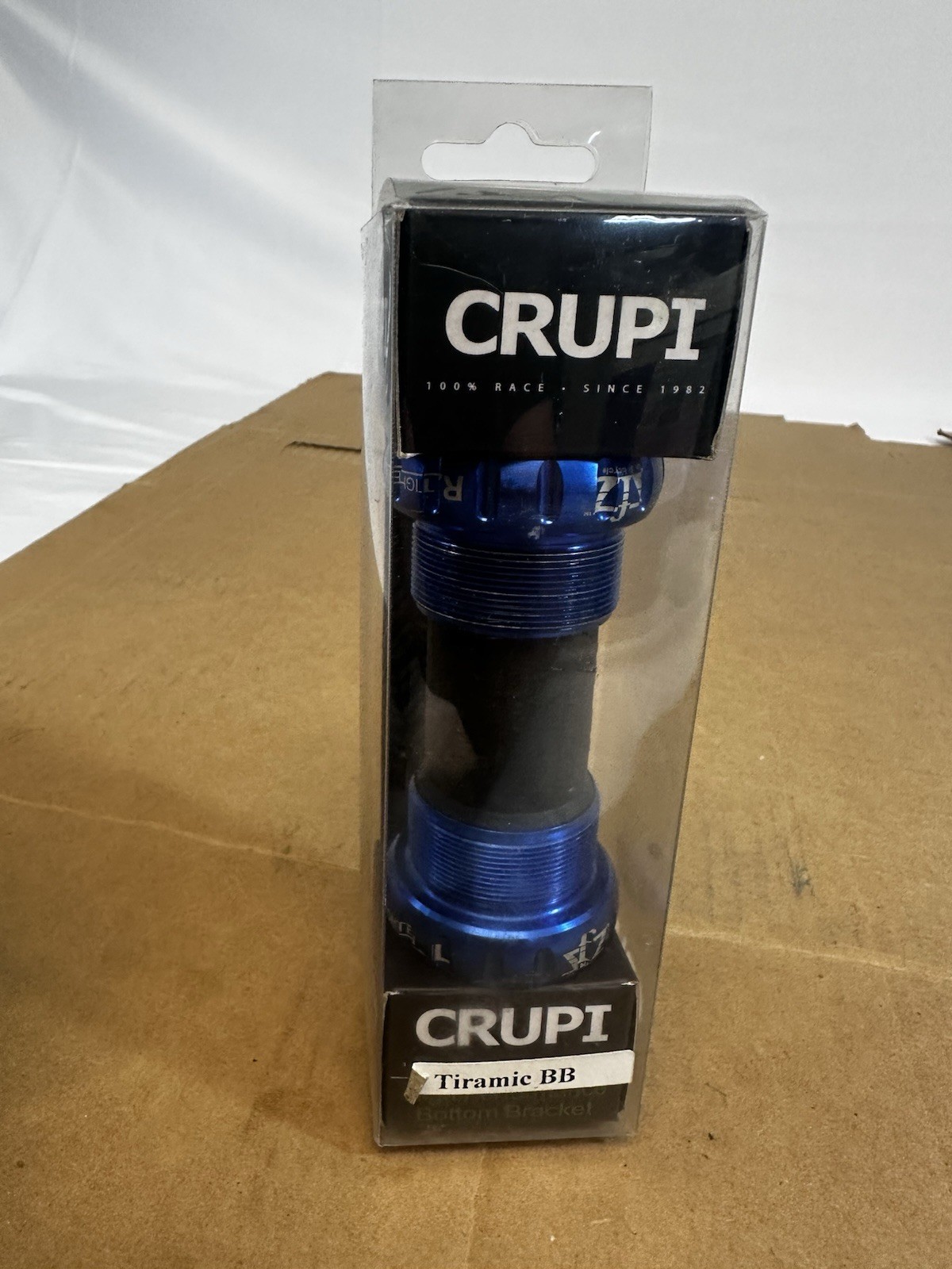 Crupi Tiramic – External BSA 1.37″ x 24T (Blue) fits (68mm or 73mm shell) – New