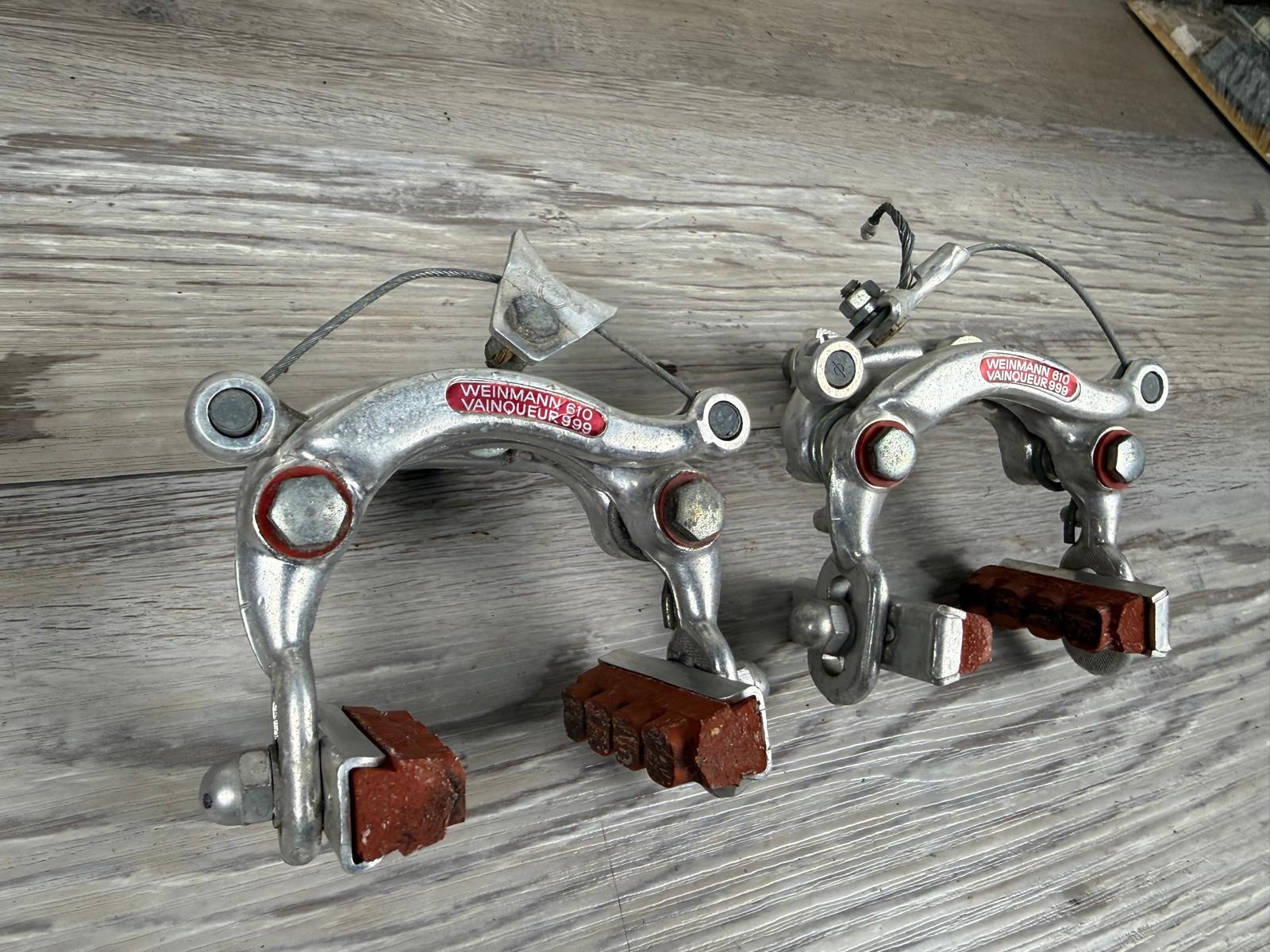 Vintage Weinmann 610 Vainqueur 999 Center Pull Caliper Brakes Set F/R Road Bike