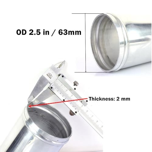 2.5″ (63mm) OD L-Bend 90 Degree Aluminum Elbow Piping OD 2.5″-63mm 90D-L-bend