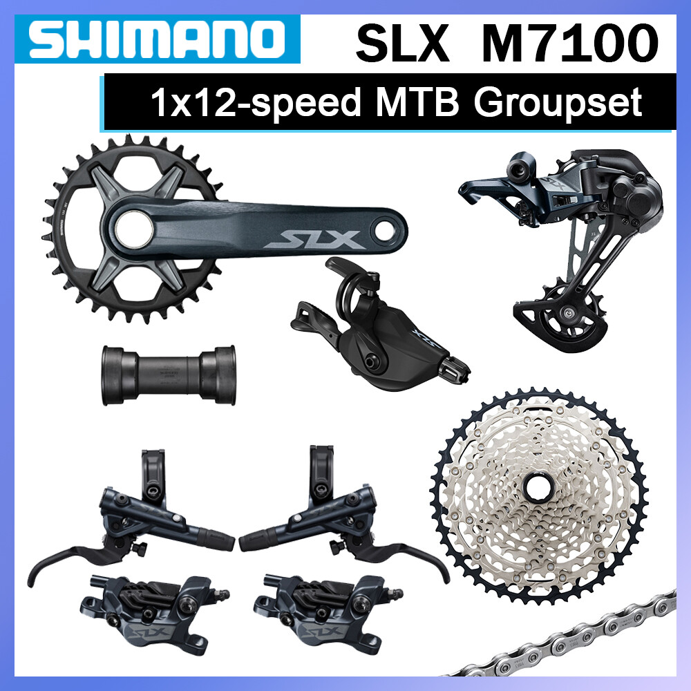 Shimano SLX M7100 1×12 Speed Groupset Cassette 11-51T M7100/M7120 Disc Brake Set