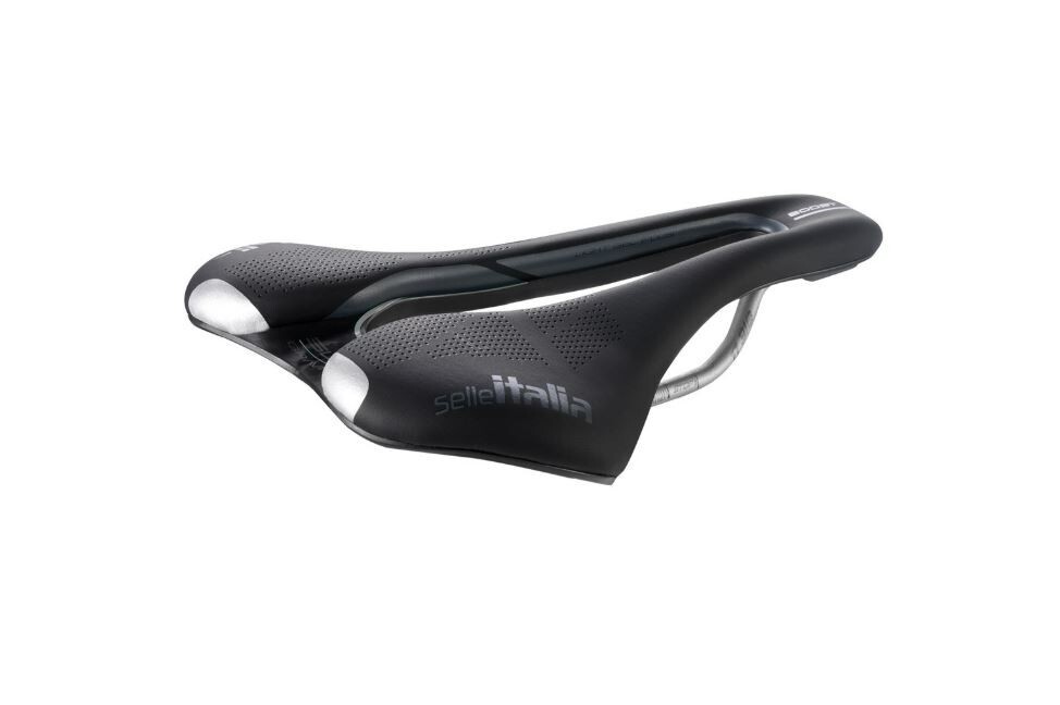BIKE SADDLE BRAND: SELLE ITALIA SLR BOOST GRAVEL TI316 SUPERFLOW BLACK