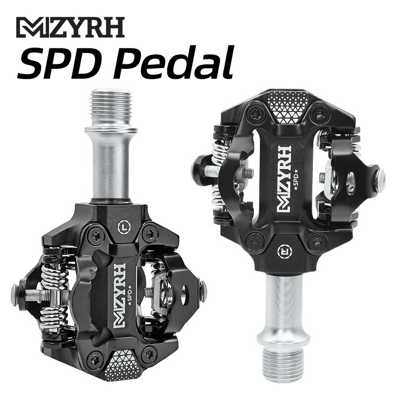 MZYRH 9/16″ Bicycle SPD Self-locking Pedals MTB Bike 3 Sealed Bearing Pedals