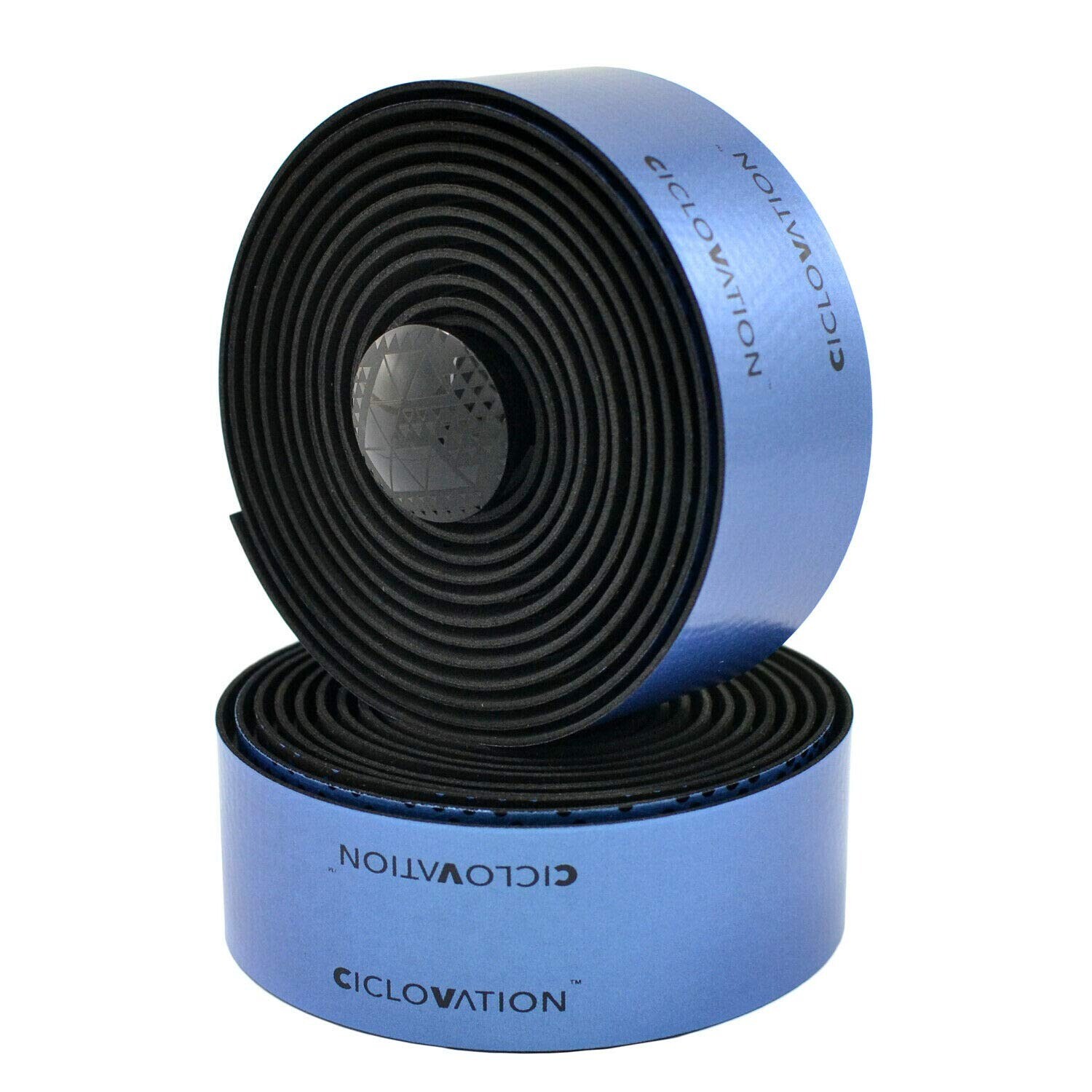 CICLOVATION Advanced Leather Touch Shining Metallic Handlebar Tape,Sapphire Blue