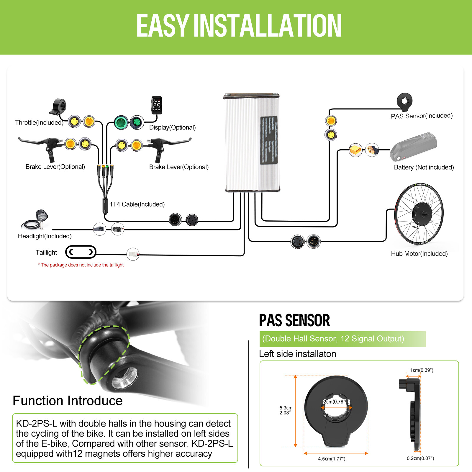 Electric Bike Conversion Kit 48V 1000W Wheel Hub Motor 28»/29»
