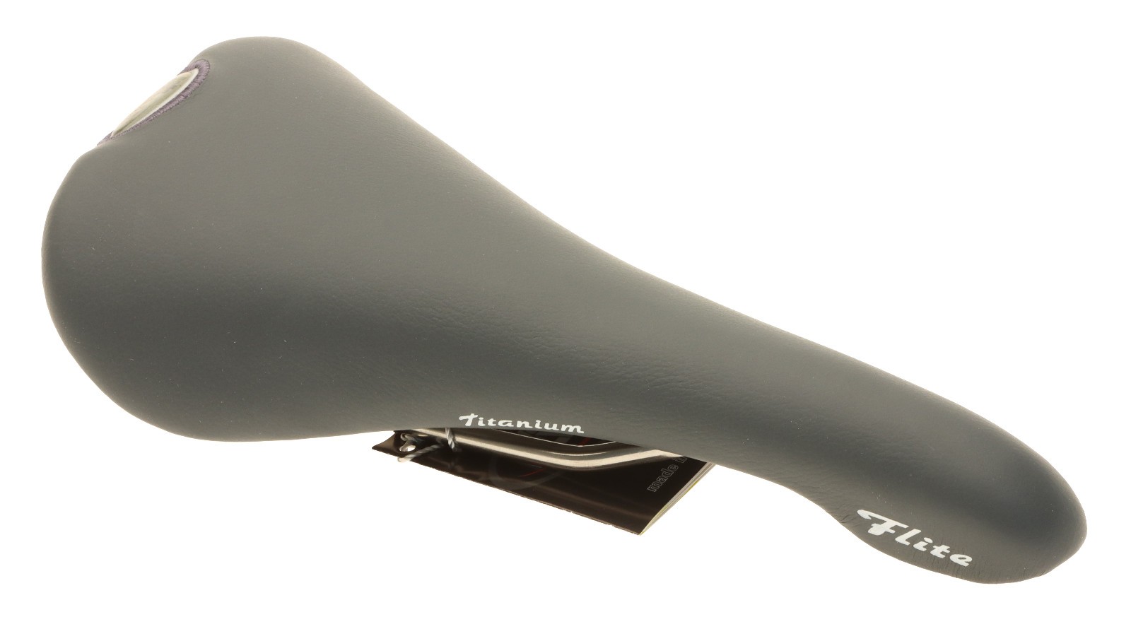 Selle Italia Flite Saddle Titanium Rail Calendar Gray Leather 2002 NIB NOS NEW
