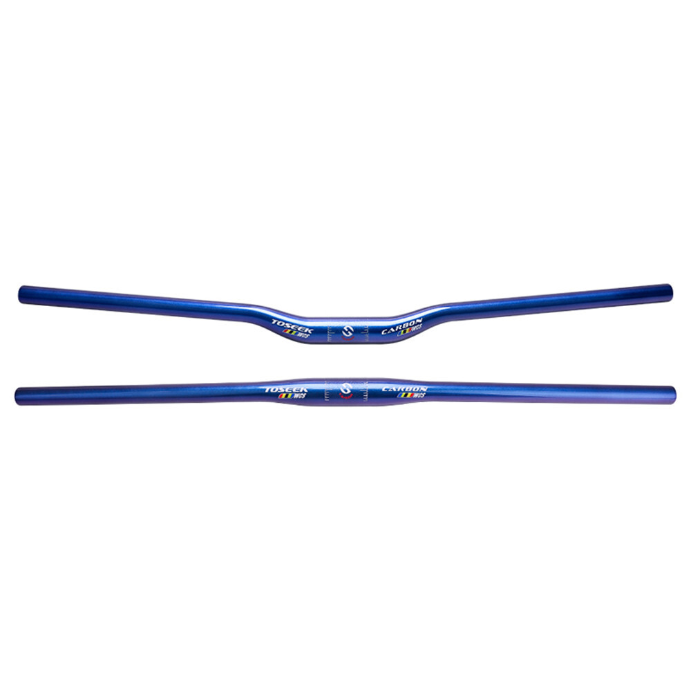 TOSEEK Full Carbon Bicycle Handlebar MTB Bike Flat Bar Riser Bar 31.8*580-760mm