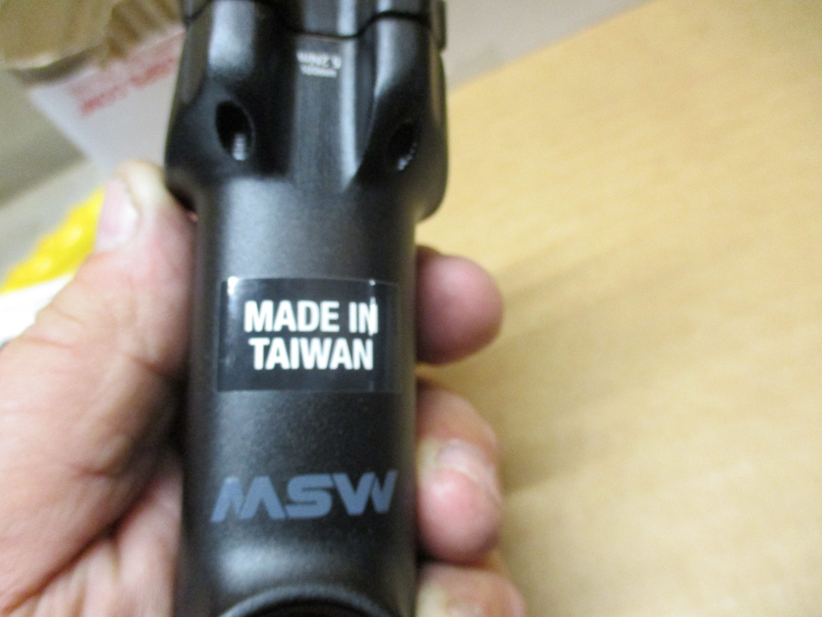 MSW Stem Length 100mm / Clamp 31.8mm / 17 Degree / Steerer 1 1/8 in Black MTB