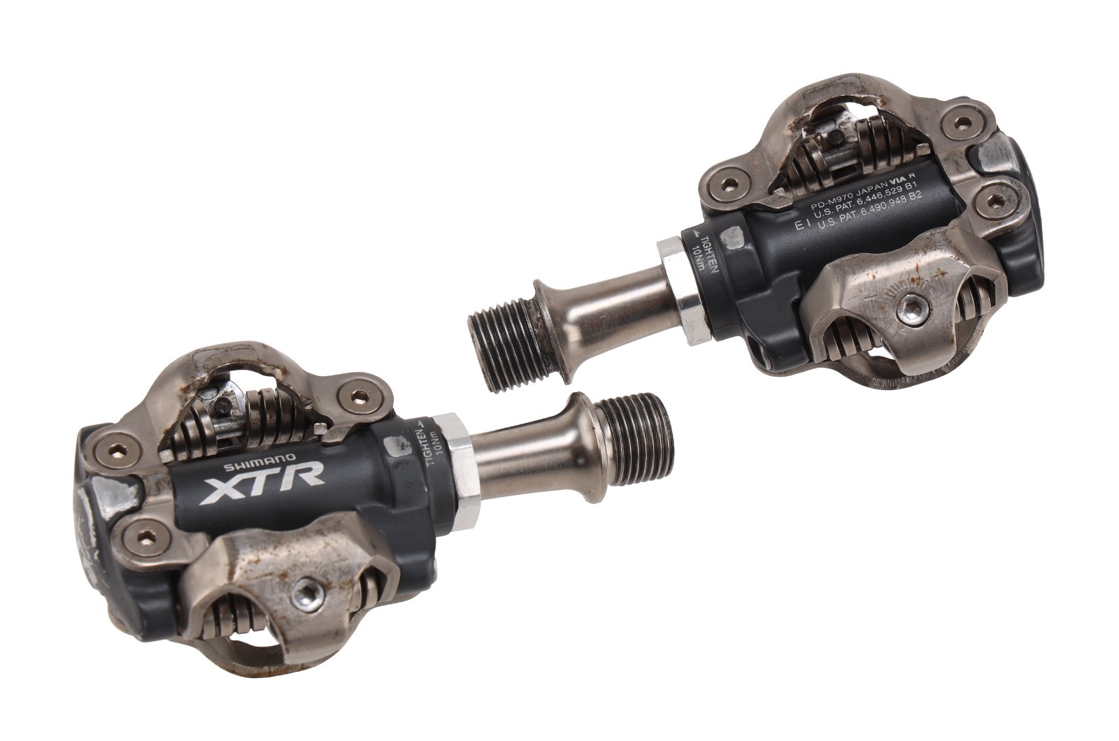 Shimano XTR PD-M970 SPD Clipless Mountain Bike Pedals 9/16″ w/Cleats Gravel MTB