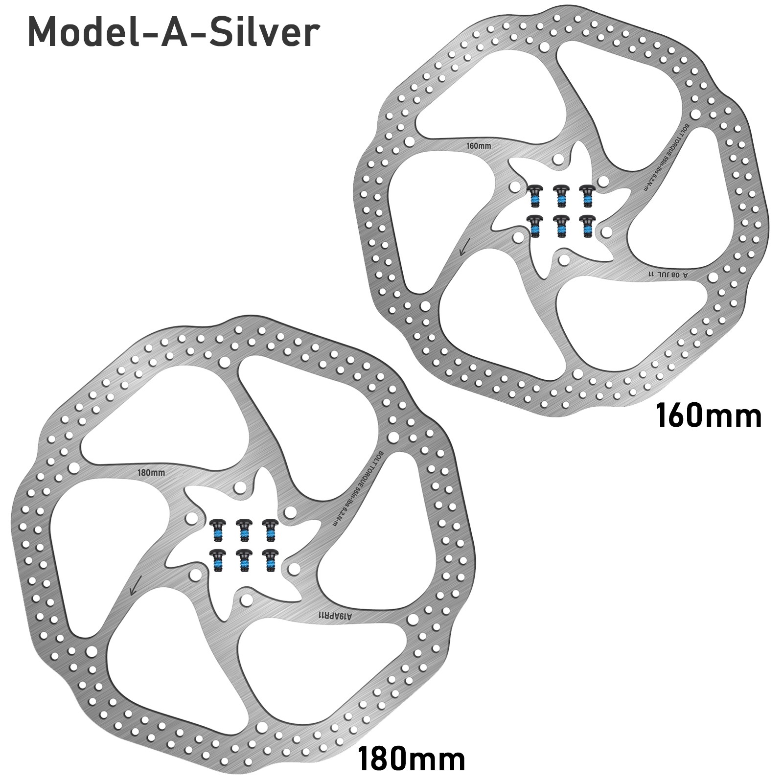 for Avid/Shimano G3/HS1 160/180/203mm Bike Disc Brake Rotor MTB Road 6 Bolts US
