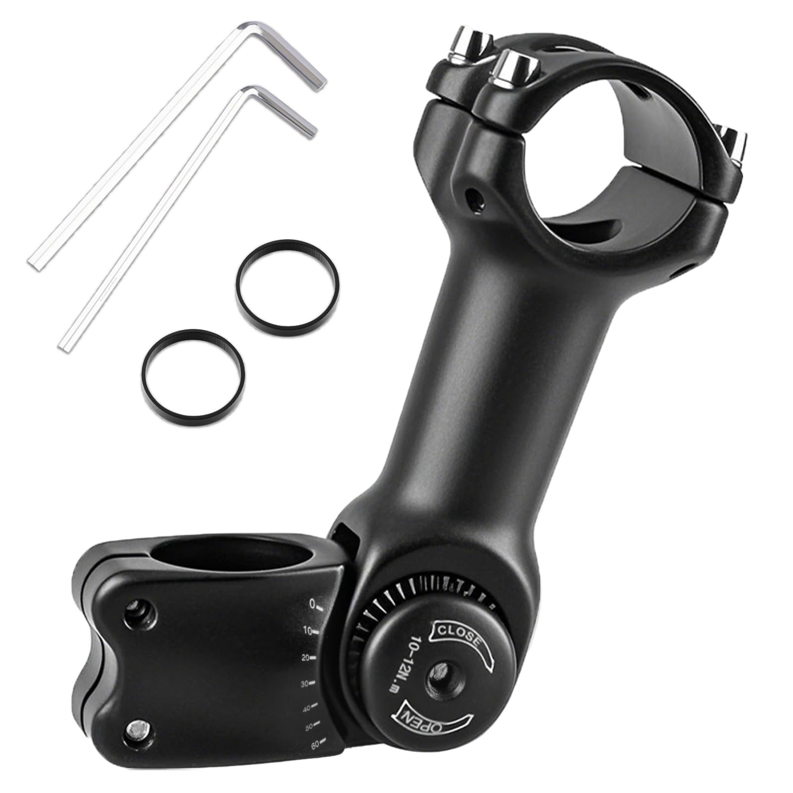 Adjustable Bike Stem 25.4/31.8mm Riser Extender 90/110/130/145mm for MTB/Road Cy