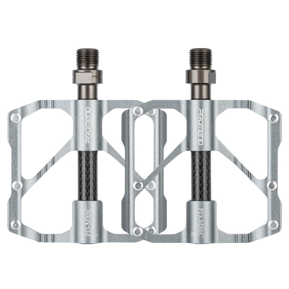 Aluminum Alloy & Carbon Fiber MTB Pedals – 9/16″ Sealed 3-Bearing System | Li…