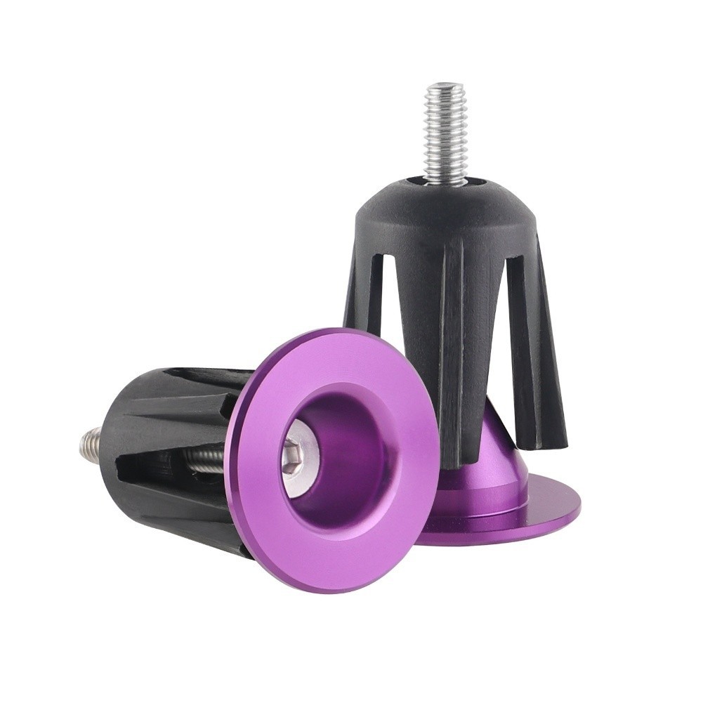Colorful Aluminum Alloy Bicycle Handlebar End Secure Fit for Mountain Bike