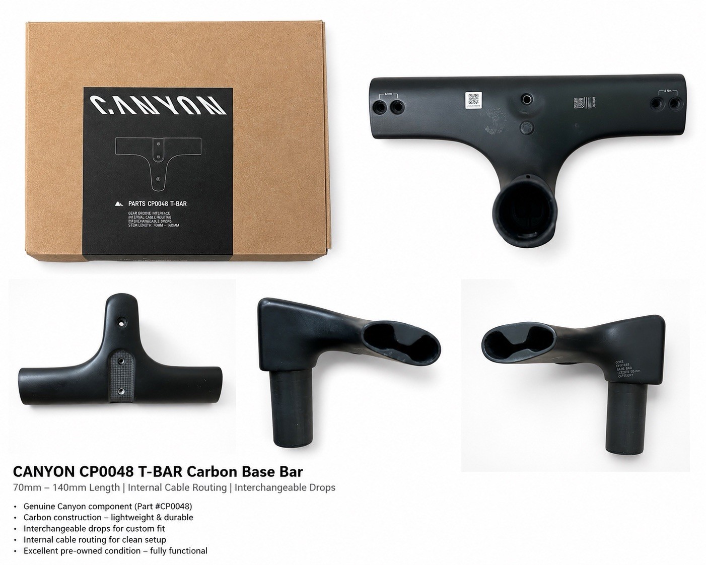 Canyon CP0048 Pace T-Bar 80mm Stem
