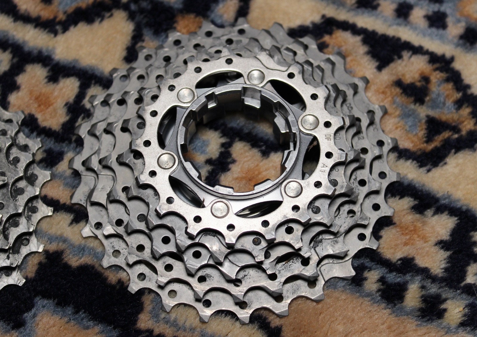 Shimano Dura-Ace CS-7800 27T & 6700 Cassette 10 Speed Titanium -Parts -Well Used