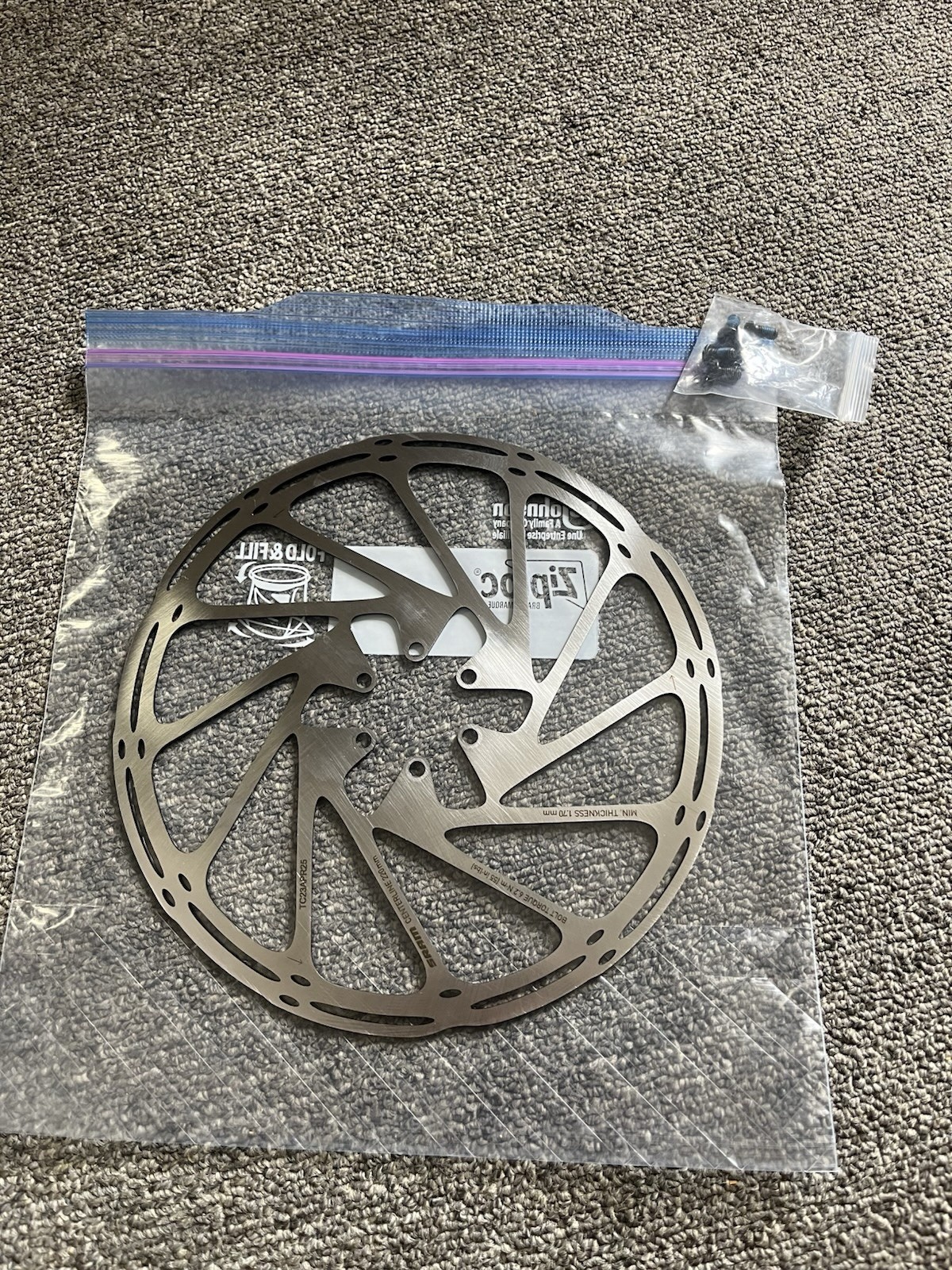 Sram Centerline Disc Brake Rotor 6 Bolt 220mm