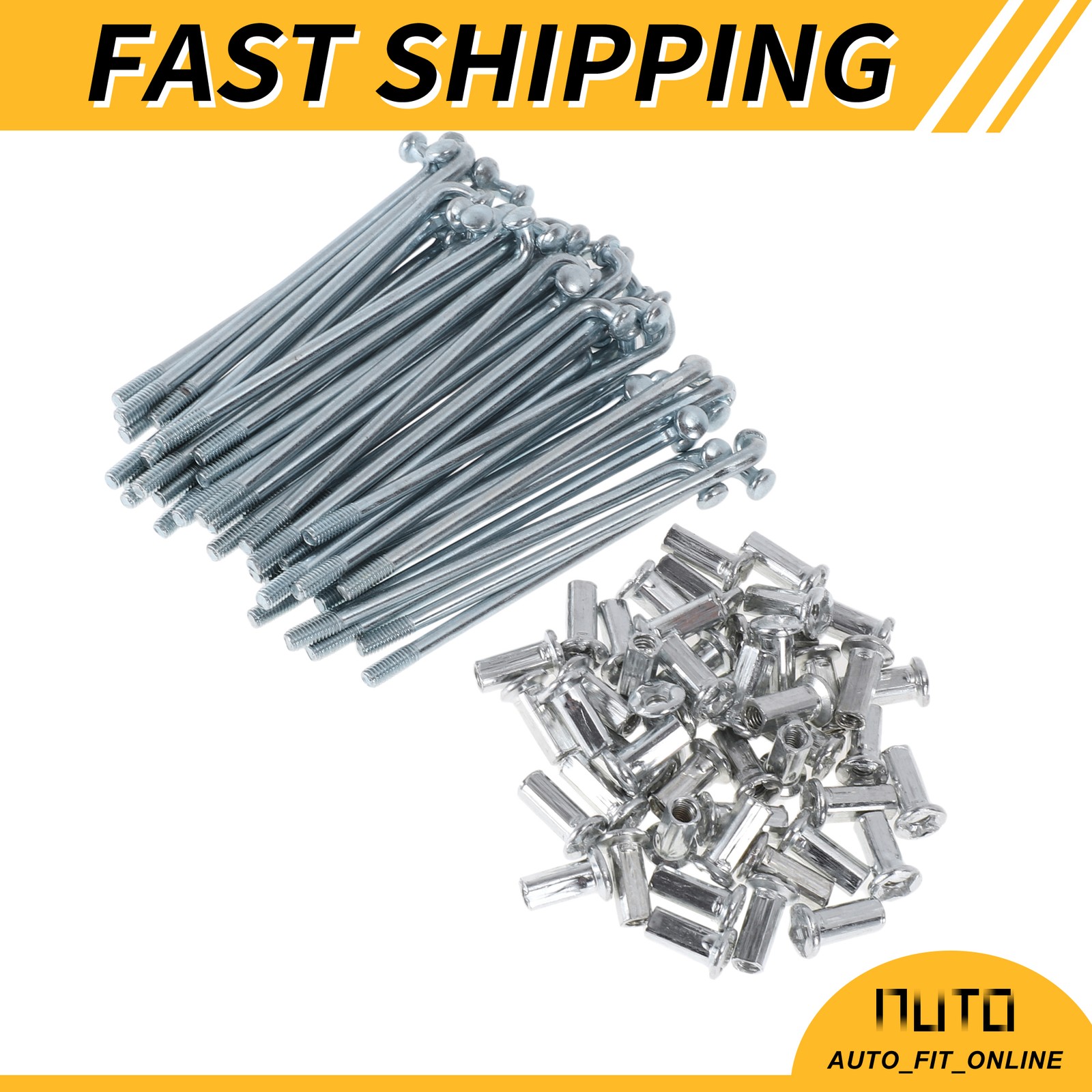48 Set 10G Bicycle Spokes 70mm Bike Wheel Spoke Carbon Steel Galvanized