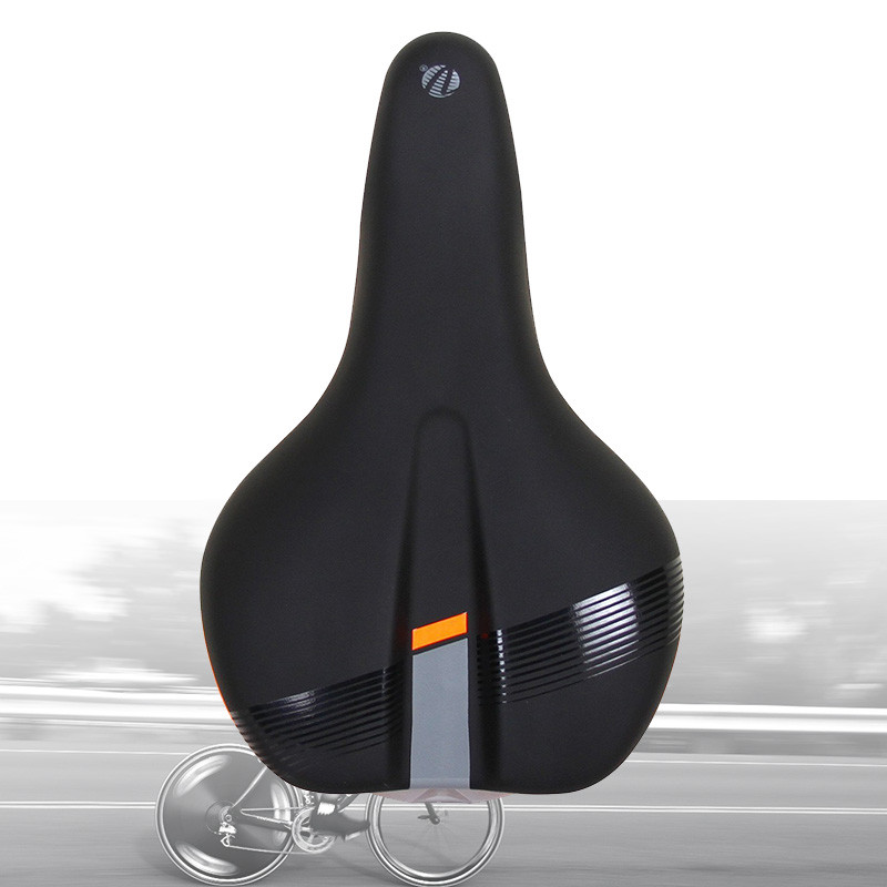 Velo LED Light Hybrid Bicycle Microfiber Seat Steel Rail Comfort Bike Gel Saddle