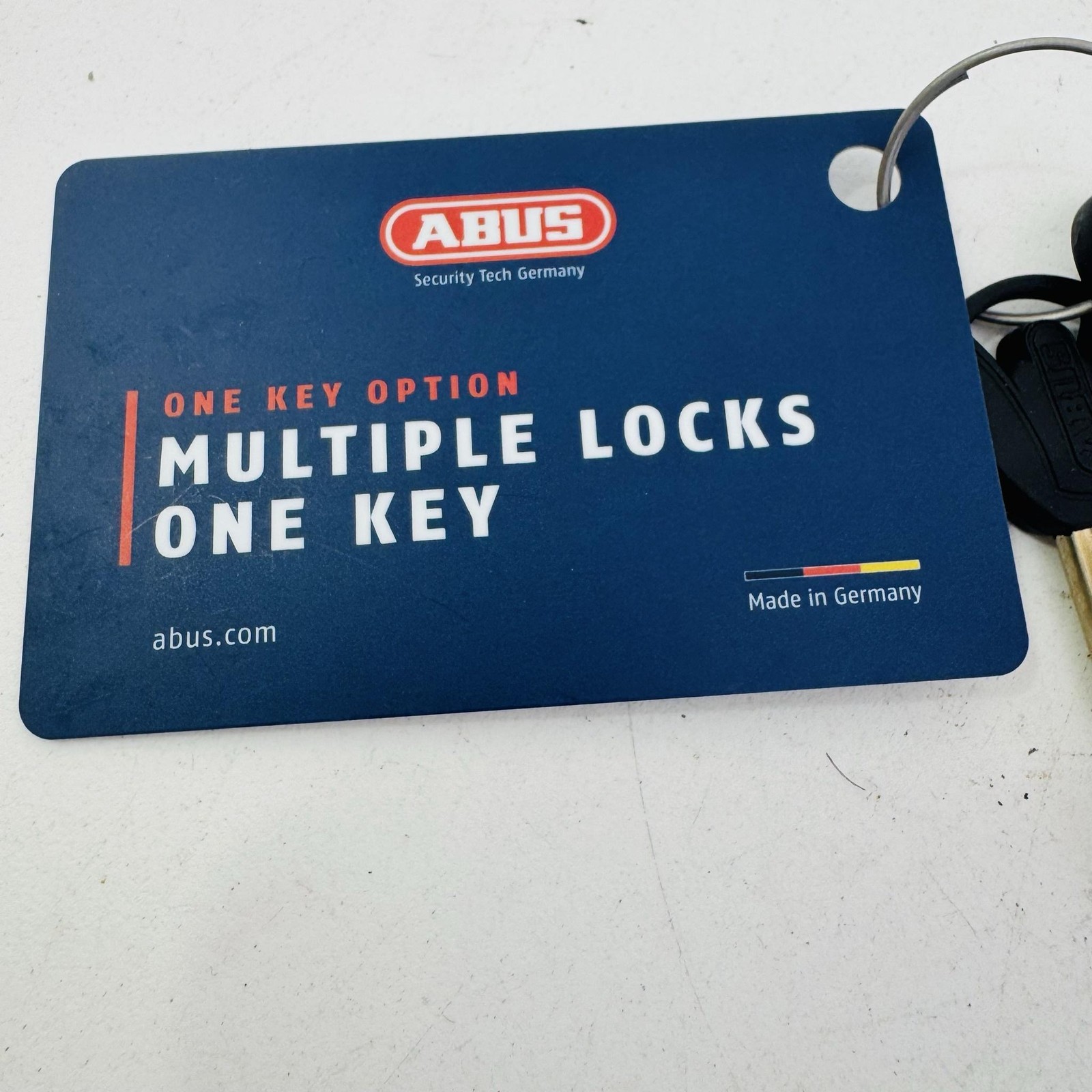 ABUS E-Bike Battery Lock Core Mount Silver Steel Bike Keyed Germany W553336 A1