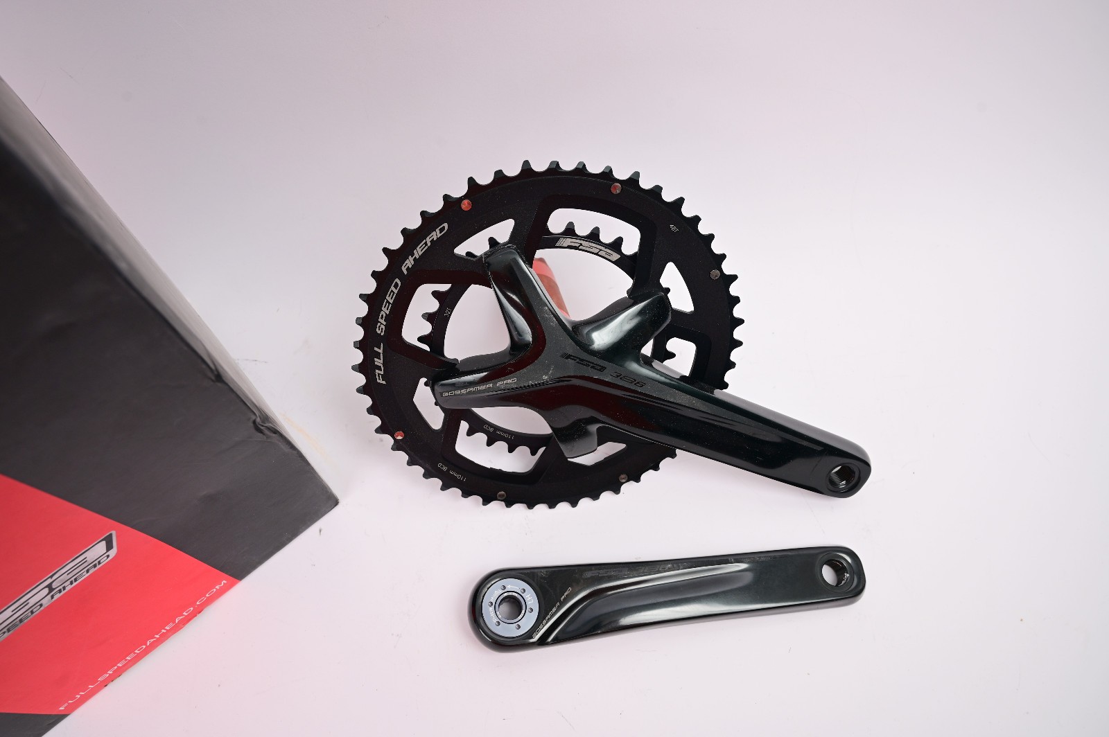FSA Gossamer Pro 172.5mm 48/32t BB386 EVO ABS Road Bike Double Crankset NEW
