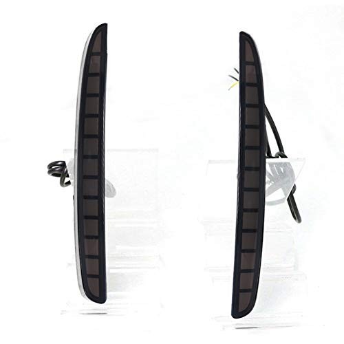 Lens Full LED Bumper Reflector Lights Tail Brake Rear Fog Lamps For 2017 Smoked