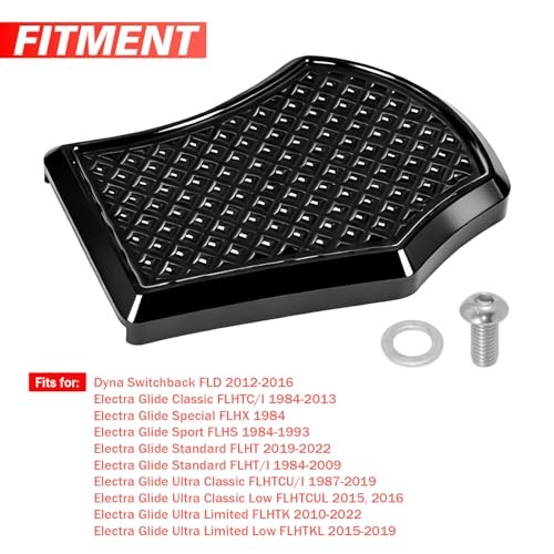 Foot Peg Pad Brake Pedal for Harley Touring Road King Road Glide Street Black