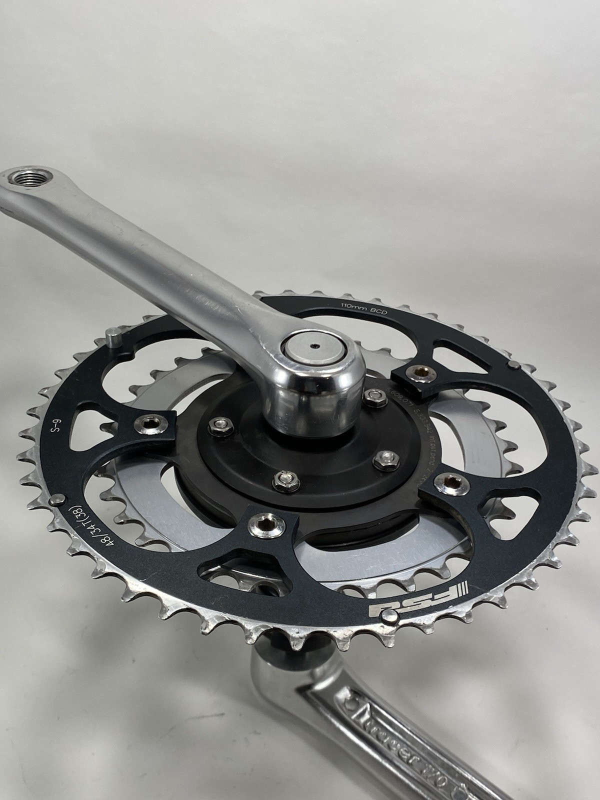 Vintage Schlumpf Speed Drive Road 2 Speed Crank Set 110 BCD Early 1990s Germany