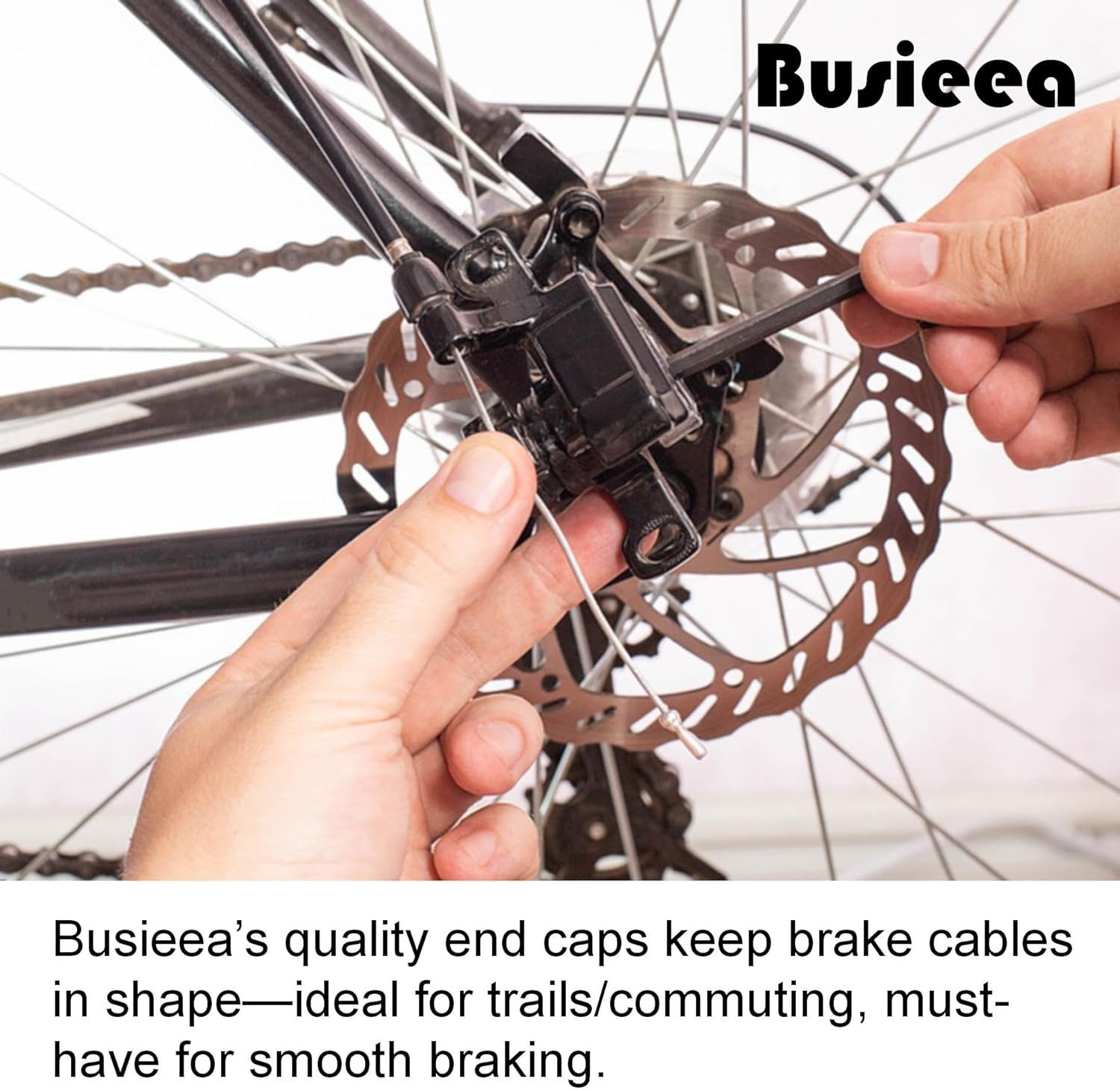 Bike Brake Cable End Caps Alloy Crimps 120 Pcs for Road Mountain Bicycle Parts