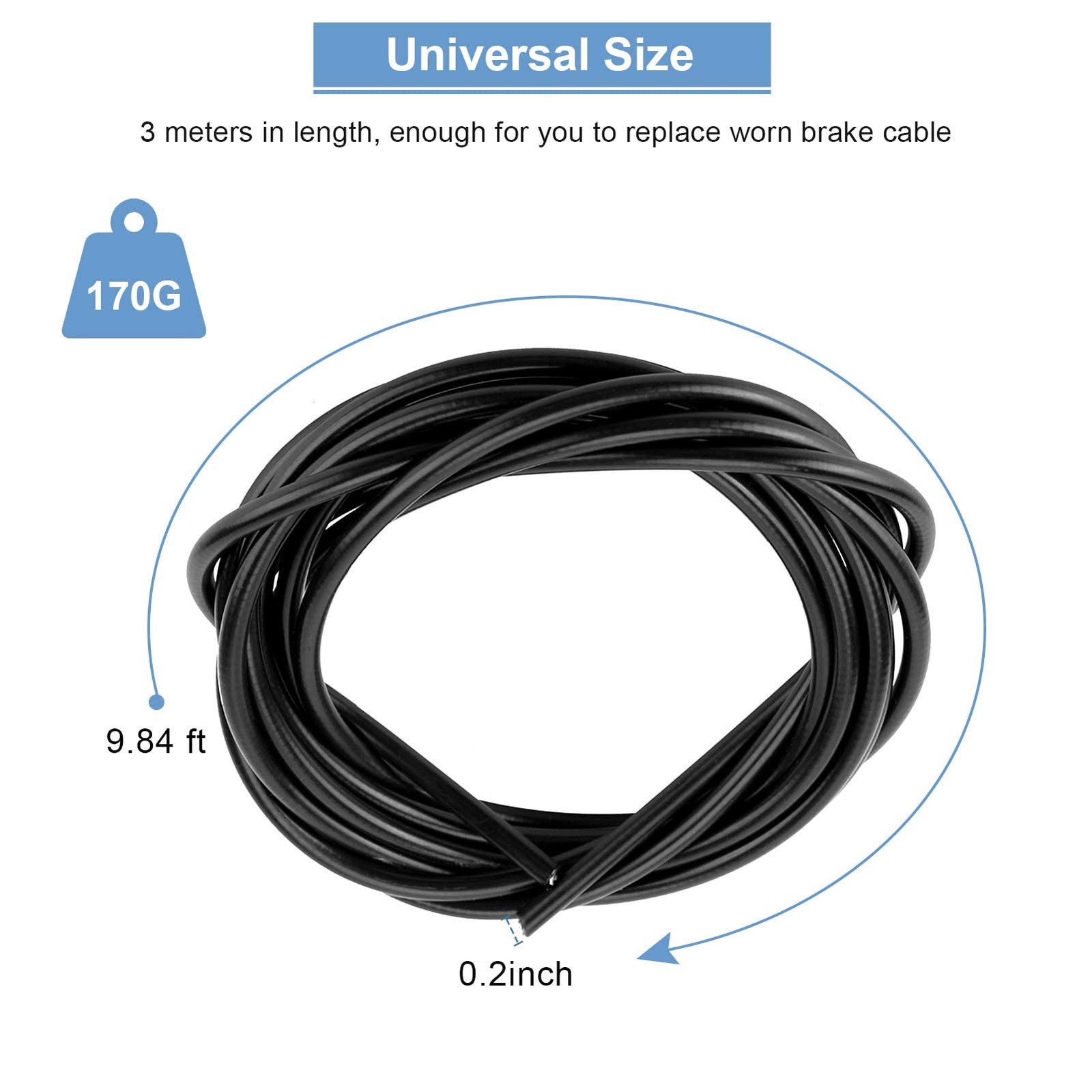 Brake Cable Housing 3 Meters Gear Cable Housing 5mm Shift Cable Road Bike