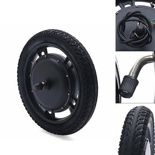 16 Inch Front Wheel Electric Bicycle Hub Motor Conversion Set 48V 1KW E-bike