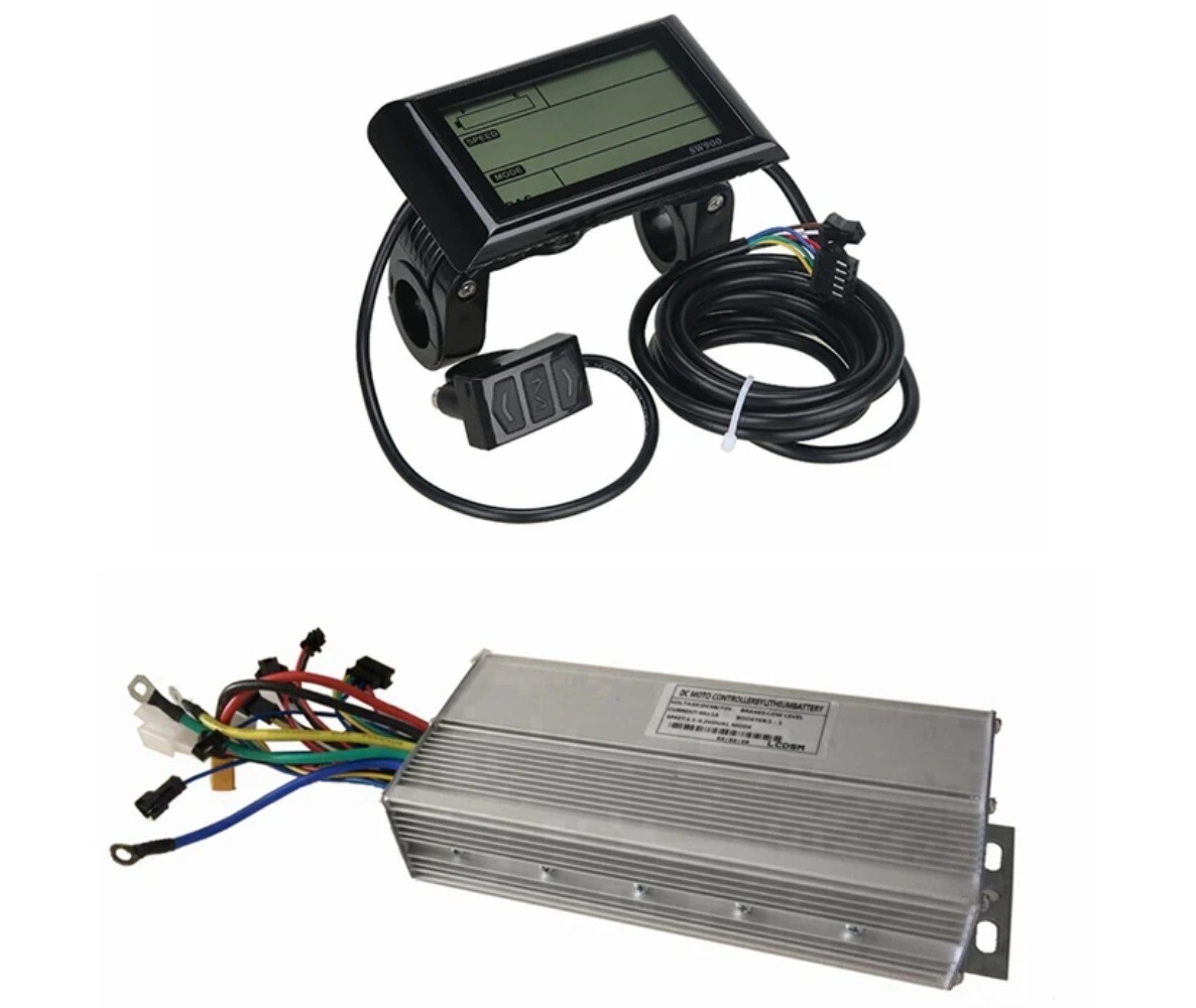 48V 72V 1500W-2000W 40A Brushless DC Motor E-bike Controller with Display