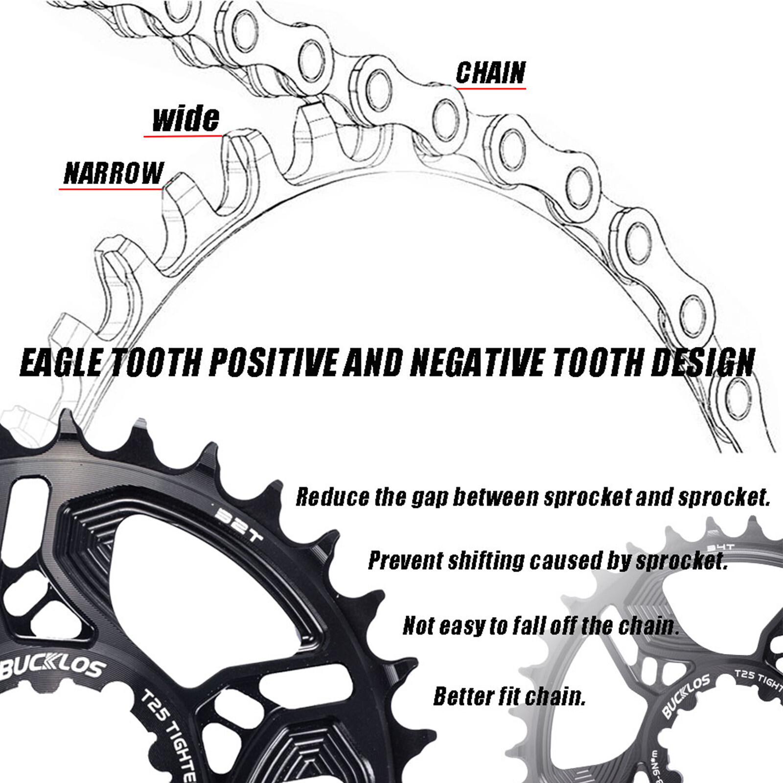 BUCKLOS DH MTB Bike 170mm Crankest Arm Chainring 32/34/36/38T DUB 29mm BB68/73mm