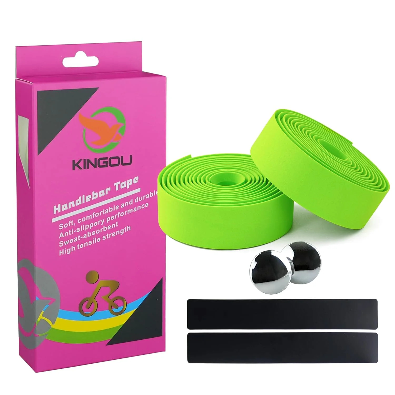 3mm EVA Bicycle Handlebar Tape – Reusable Non-Adhesive Road Bike Bar Wraps with