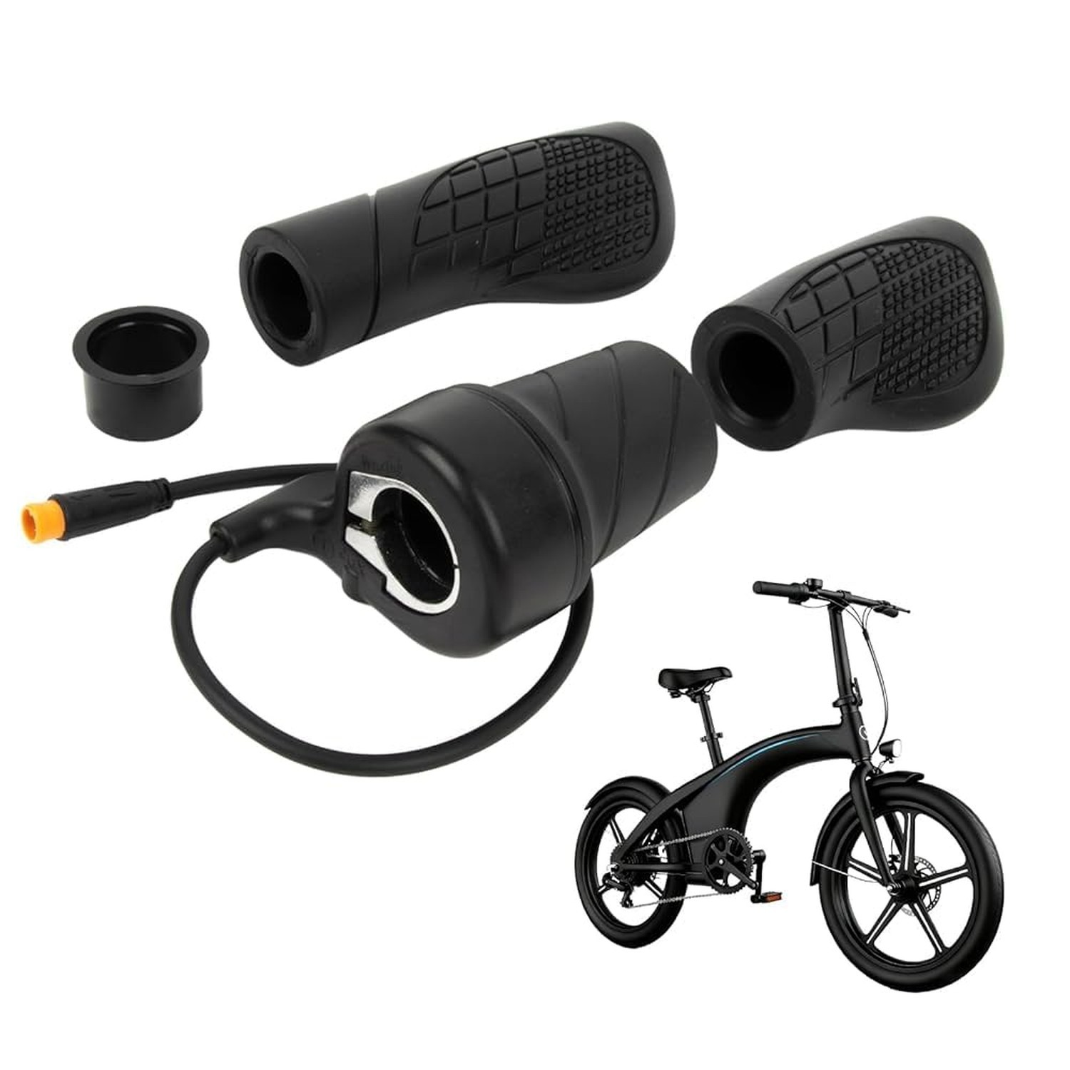 20X Ebike Half Twist Throttle 3 Pin Waterproof 12V-72V Handle Grip Control USNew