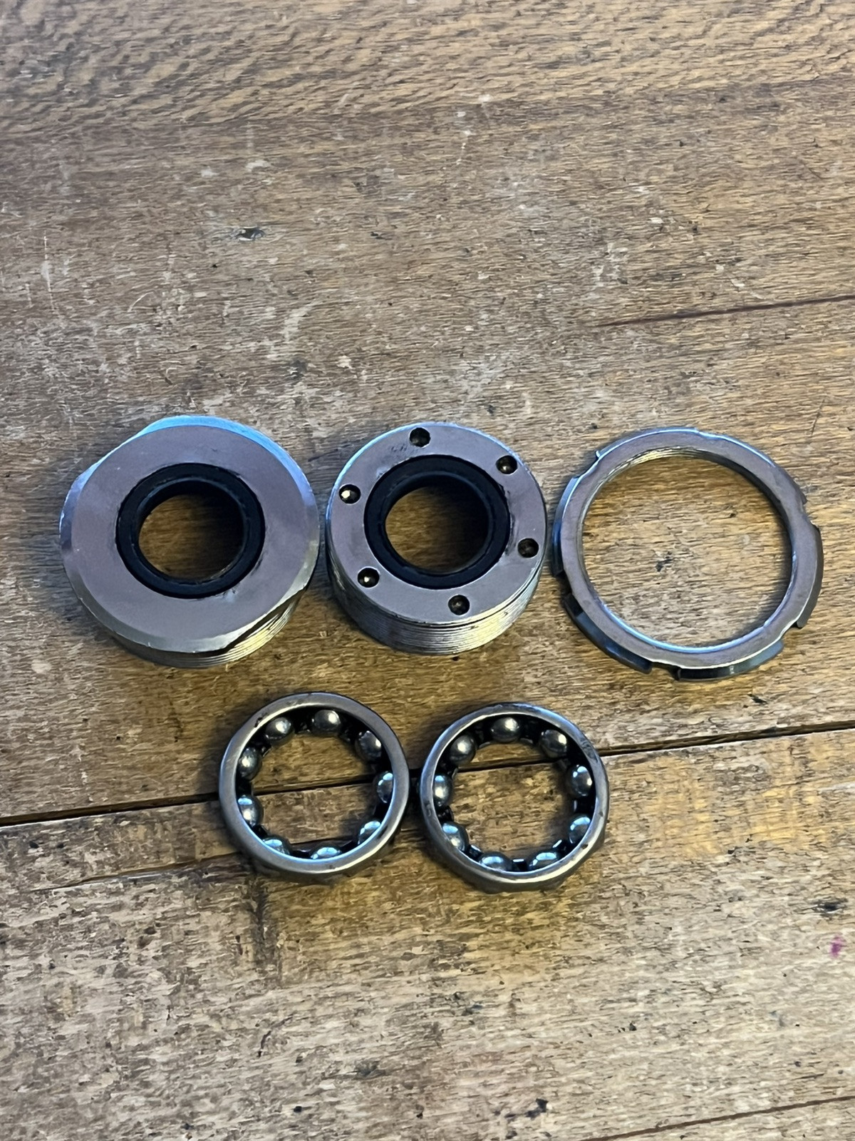 Vintage Unbranded Bottom Bracket Cups 68 mm ~see Pics/Condition~ 80s Road