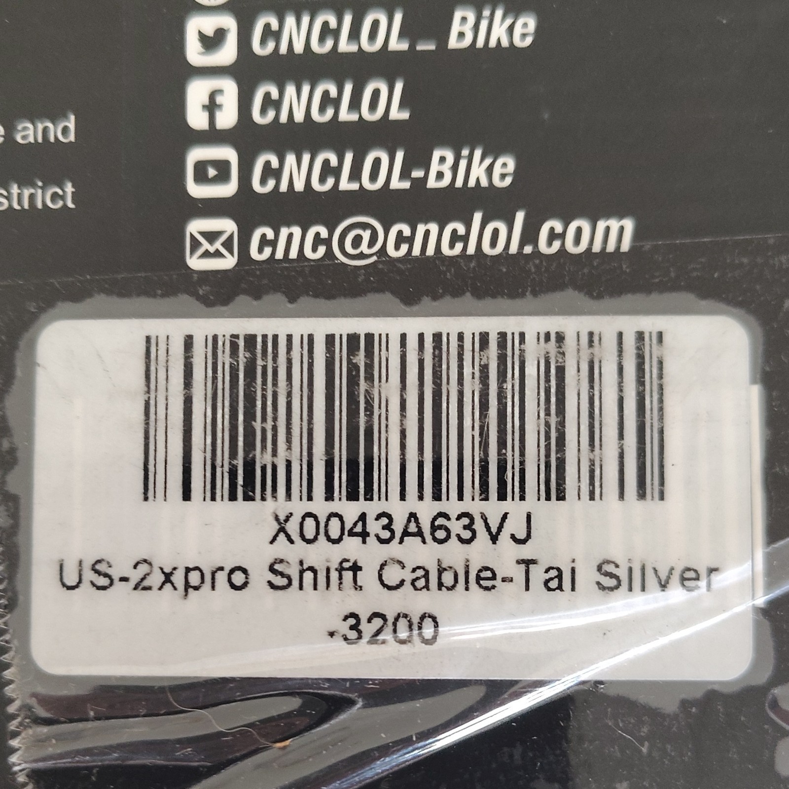 Choose Shift Cable Pro Set SRAM/Shimano Road/MTB Front/Rear Silver 2pc