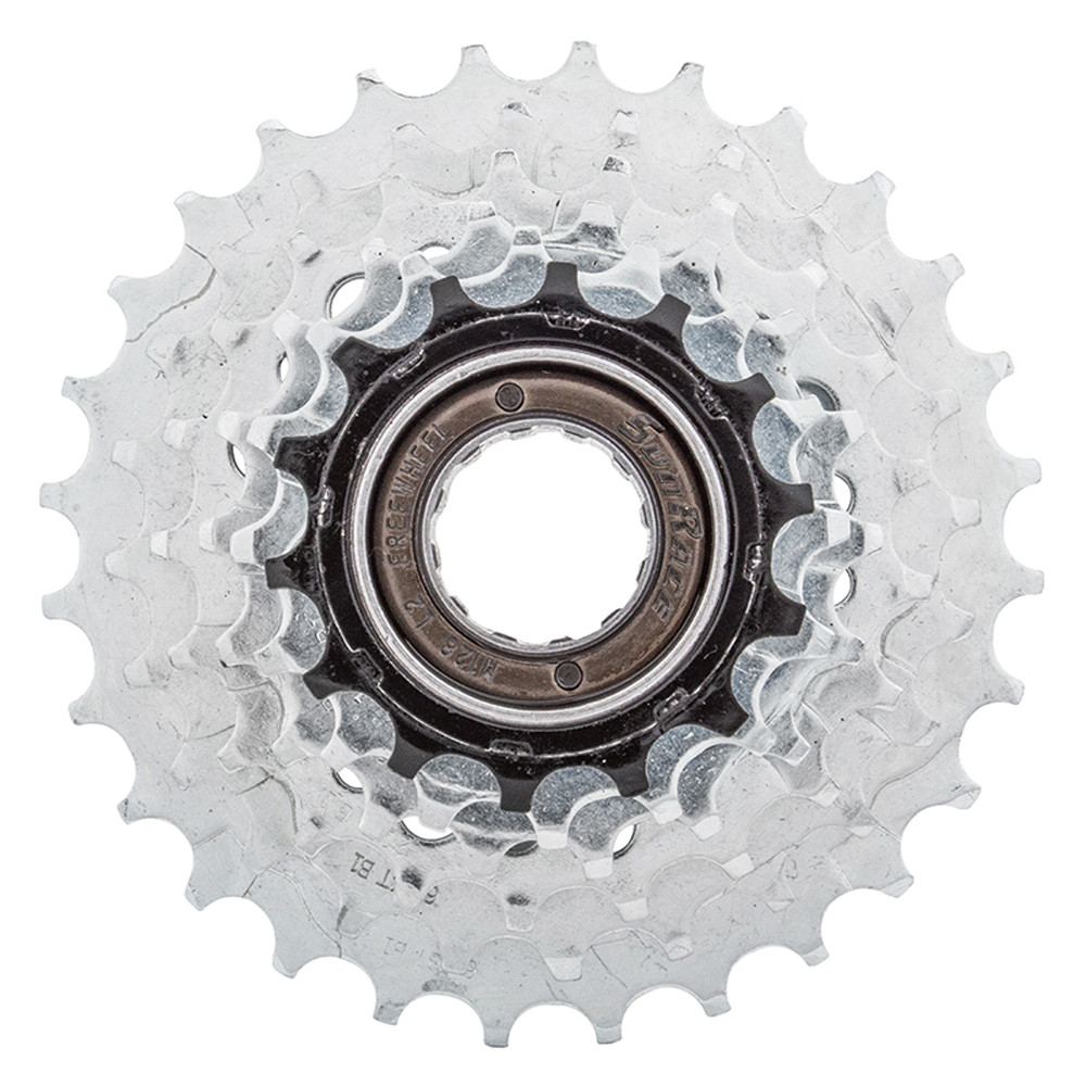 Sunrace M2A Multi-Speed Freewheel 6 Speed Sprocket 14-28T Silver Threaded 6sp