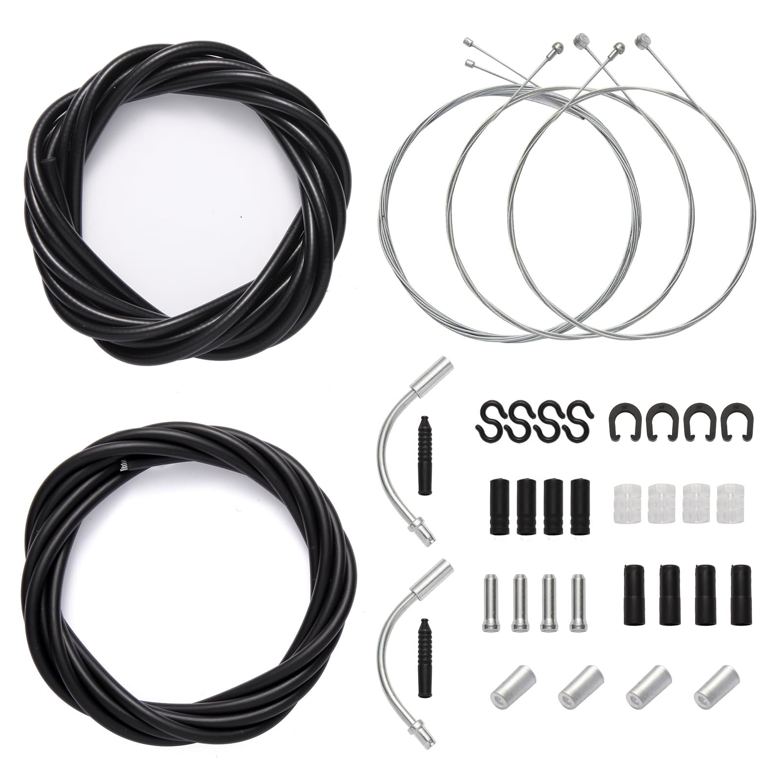 Universal Bike Brake Cable and Shift As shown in the picture, Black