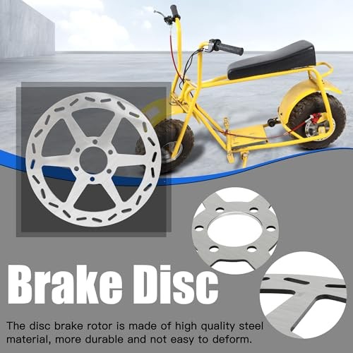 180mm Mini Bike Disc Brake Rotor with Pads Replacement for Baja disc brake