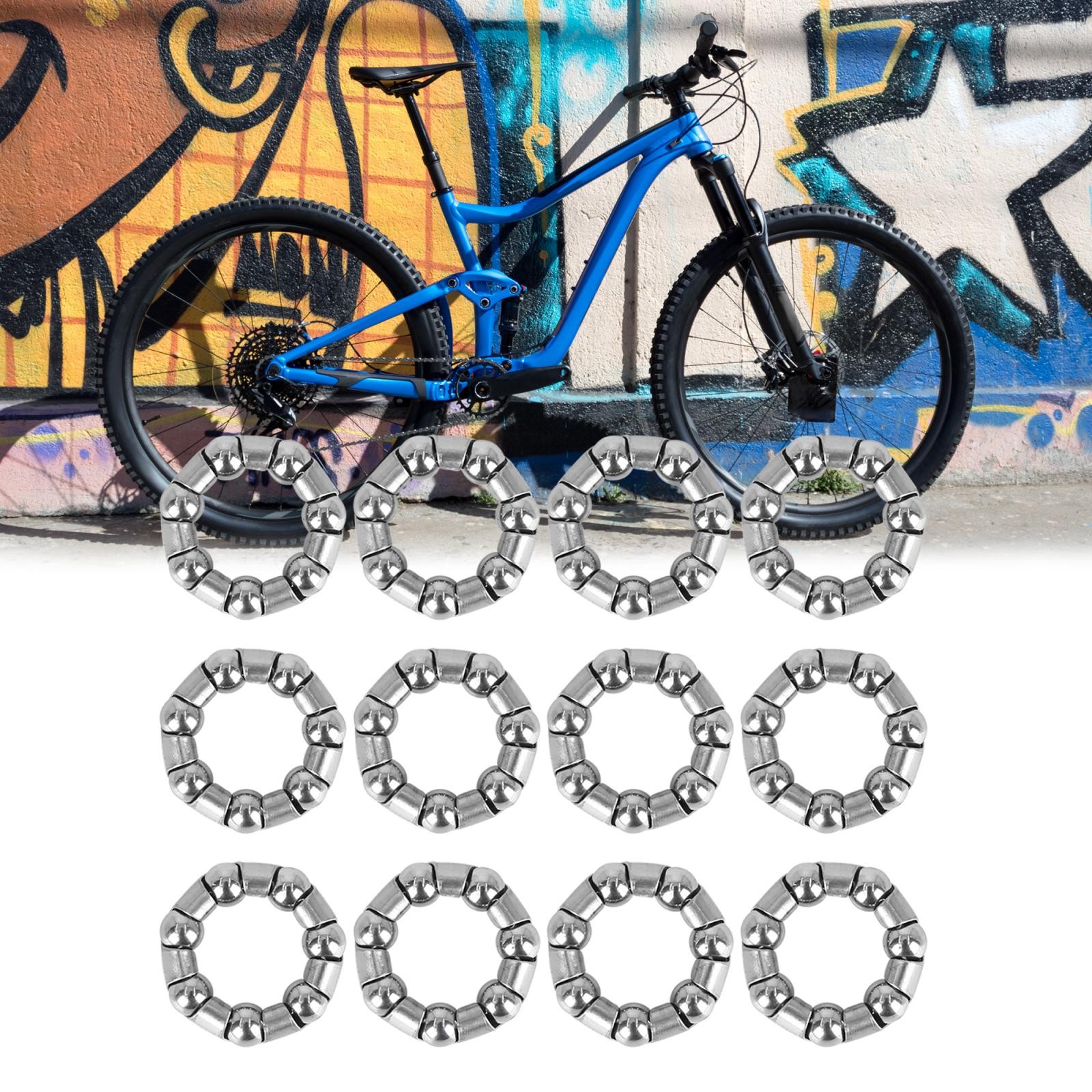 12pcs 25mm x 7 Ball Crank Bearings Rear Wheel Bearing Retainer for Bicycle Bike
