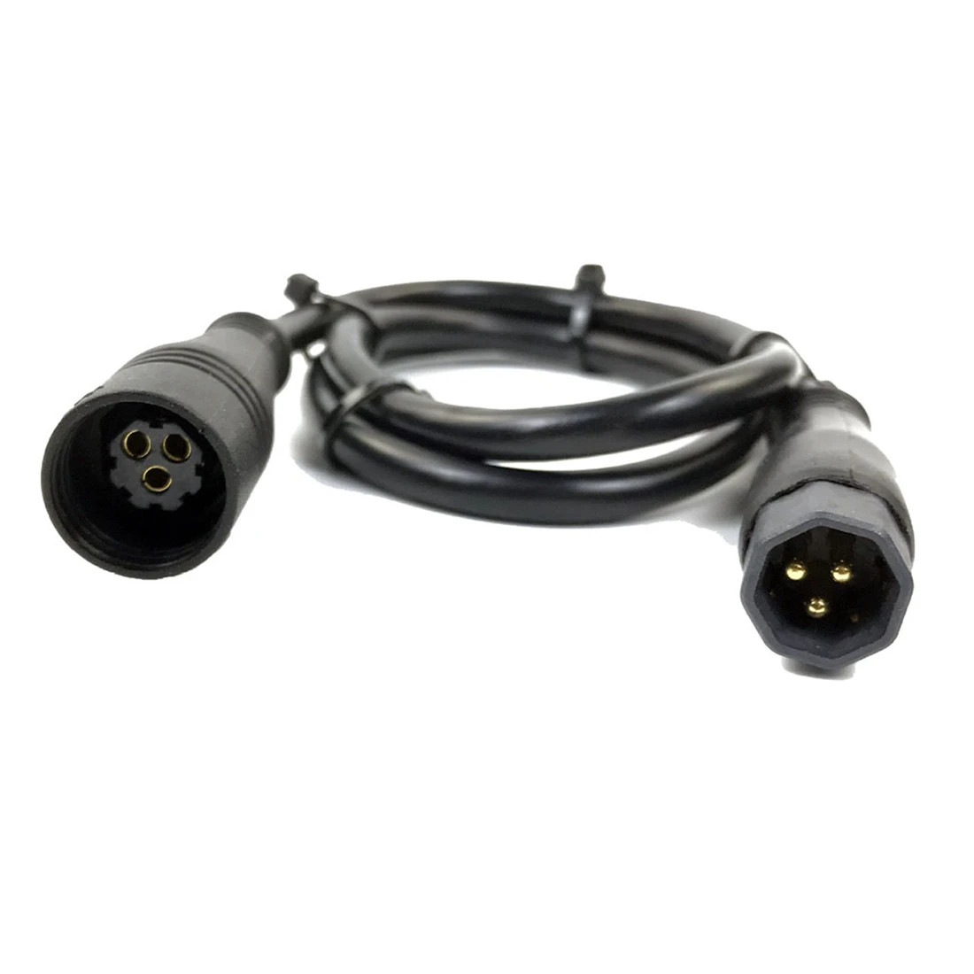 9 Pin Wheel Hub Motor Cable 60cm EBike Motor Extension Cable Female to Male Conn