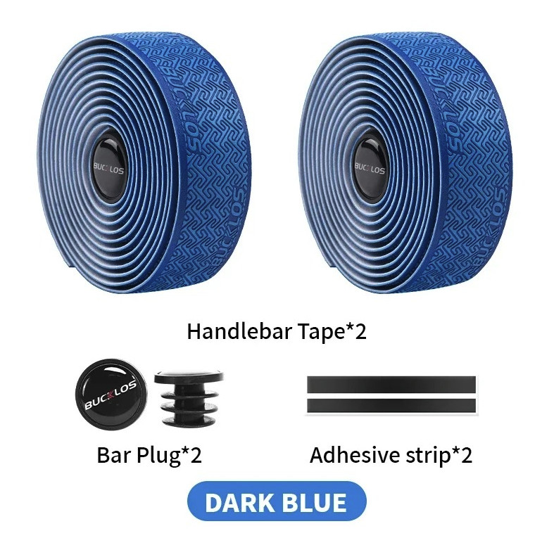2pcs Road Bike Handlebar Tape Anti-Slip Waterproof PU EVA Wrap Set – NEW