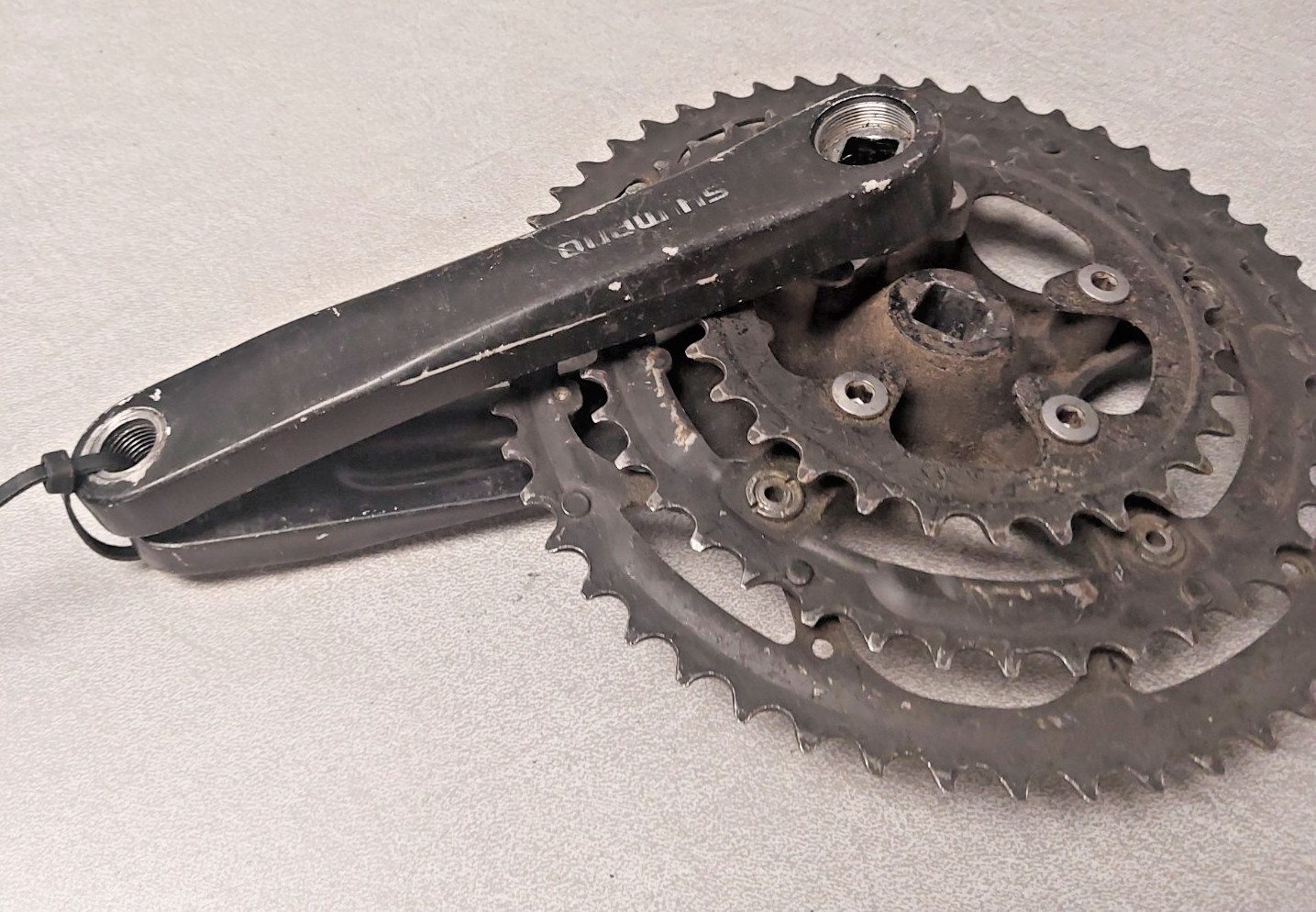 Shimano FC-2308 Triple Crankset 175mm 52/42/32t BCD130/74 MTB Hybrid USA Shipper