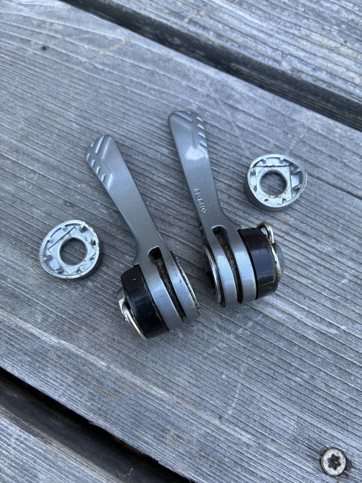 Shimano 600 Ultegra SL-6400 2/3×7-Speed Downtube Shifters | EXC / Made in Japan