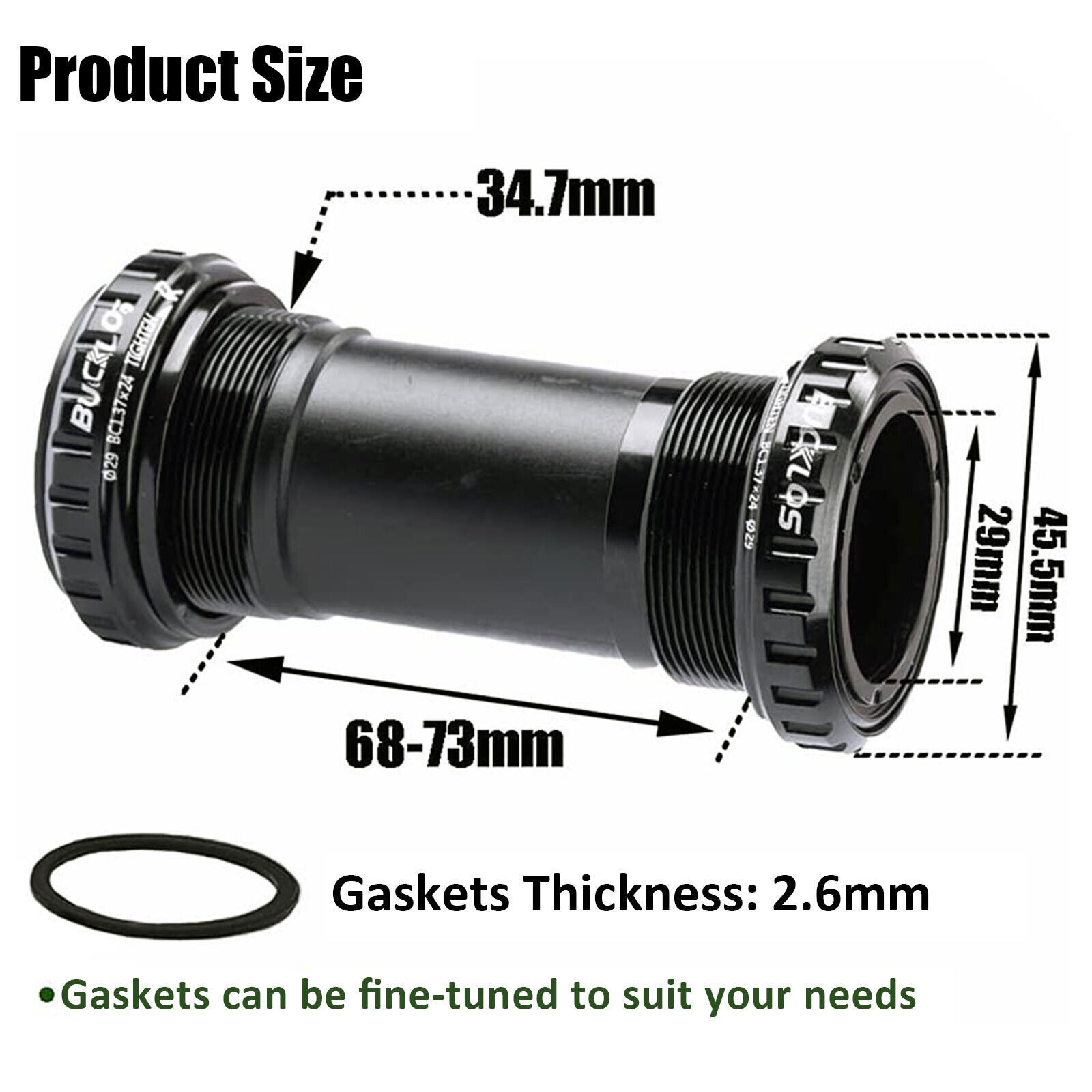 Road Bike Bottom Bracket BSA 68/73mm BB for SRAM DUB 29mm Spindle Threaded Tool